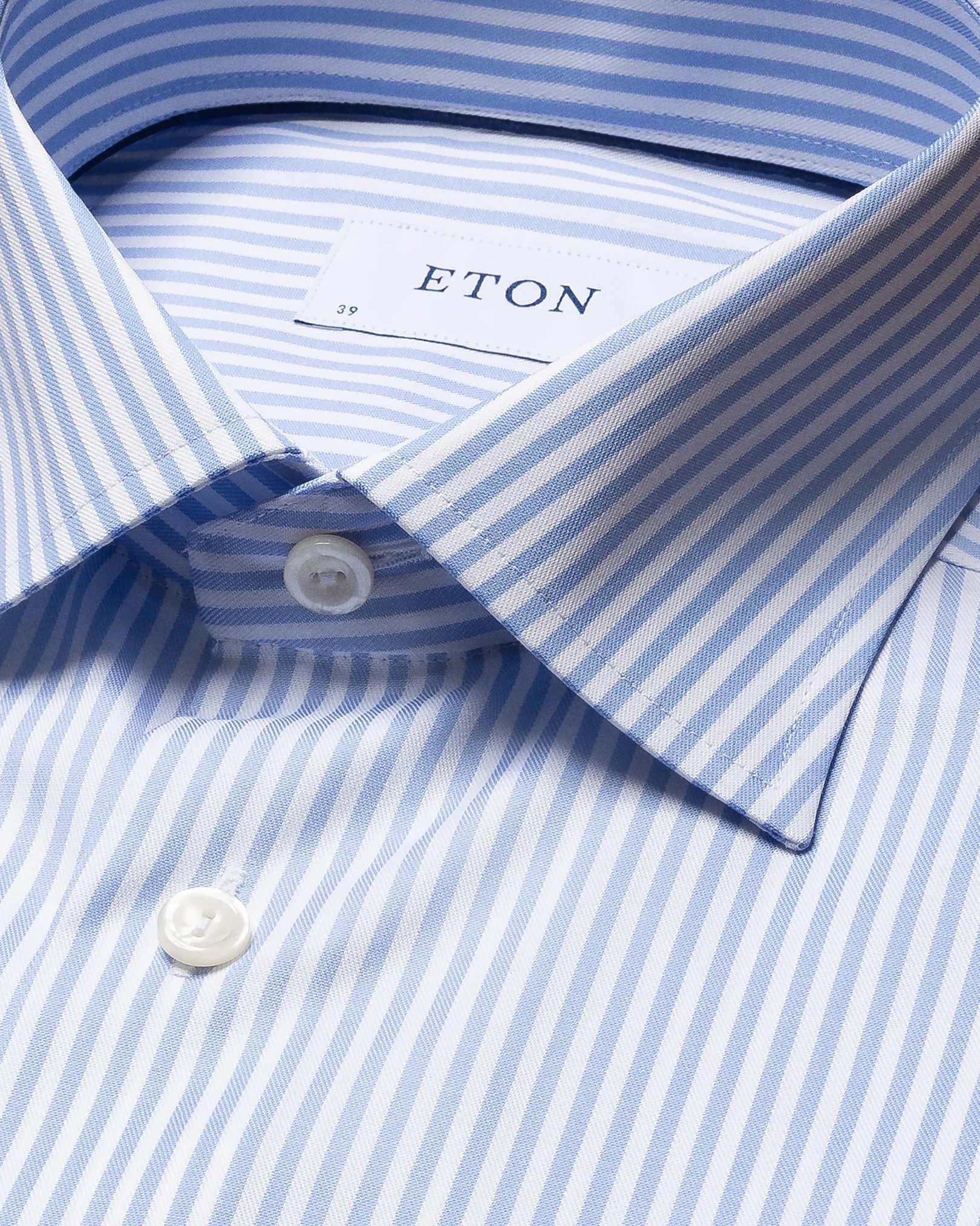 Eton - light blue signature twill shirt cut away single contemporary bf