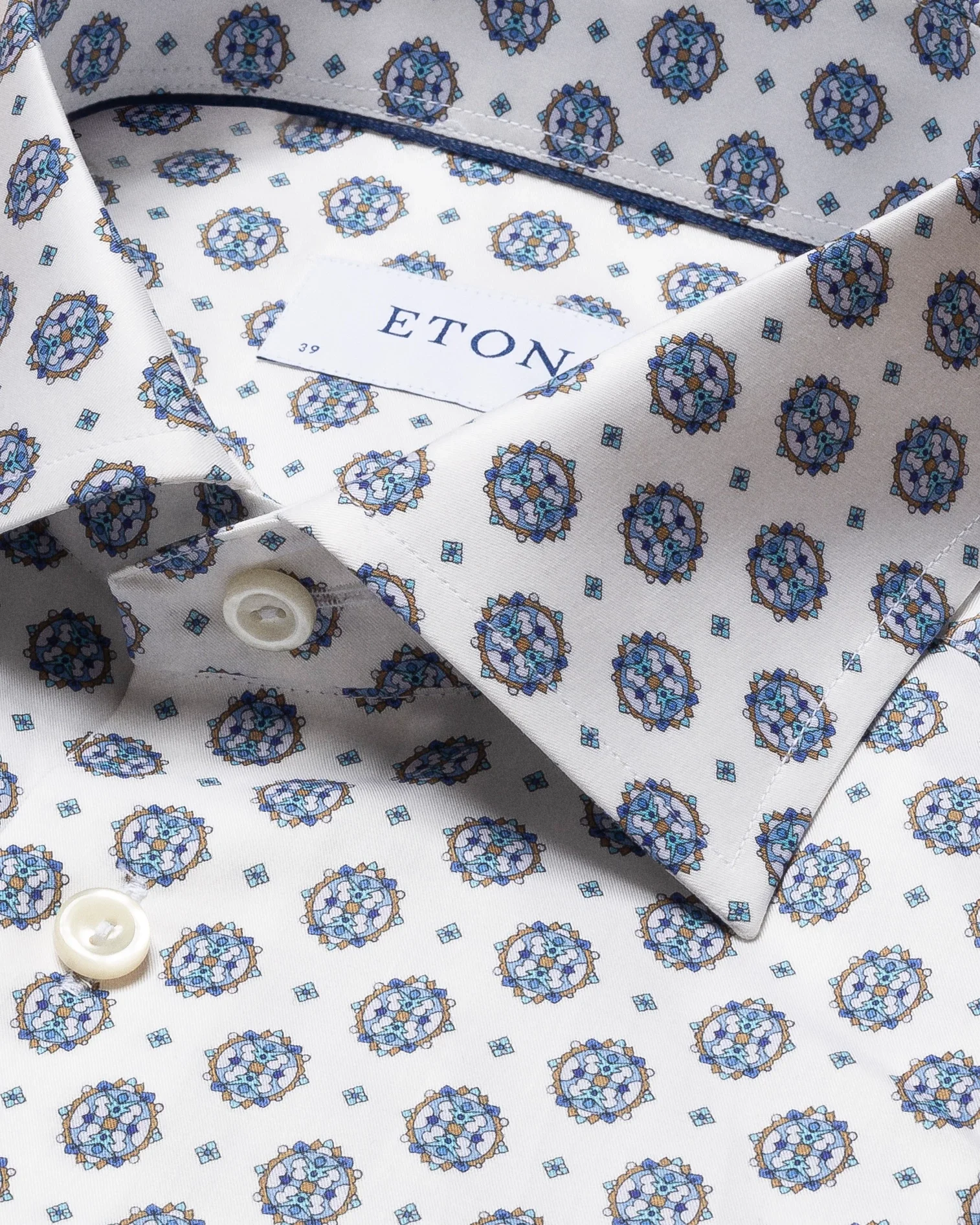 Eton - medallion print shirt