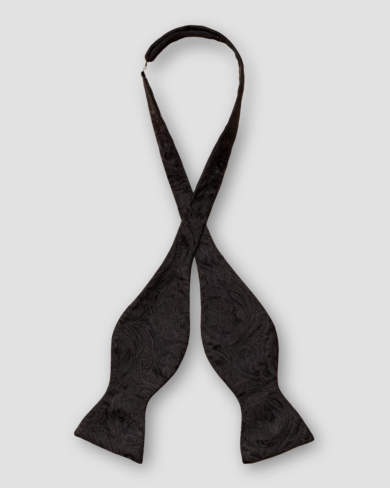 Eton - black self tied bow tie