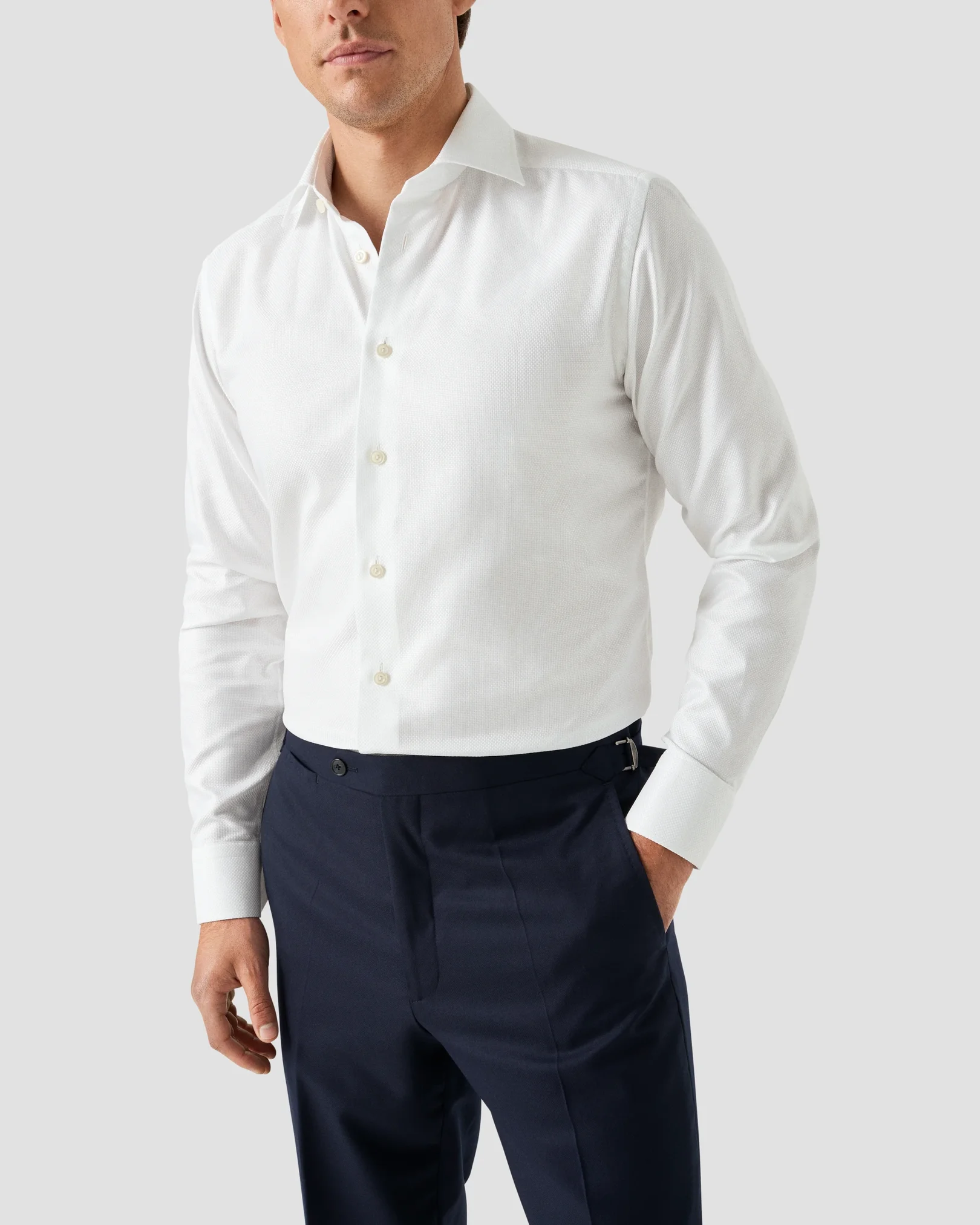 Eton - white king twill