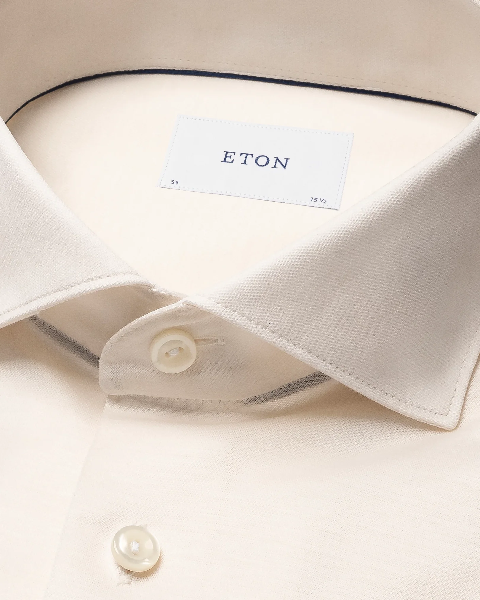 Eton - white filo di scozia oxford shirt