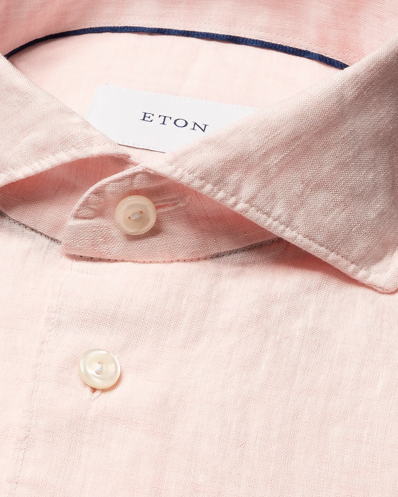 Eton - pink linen solid