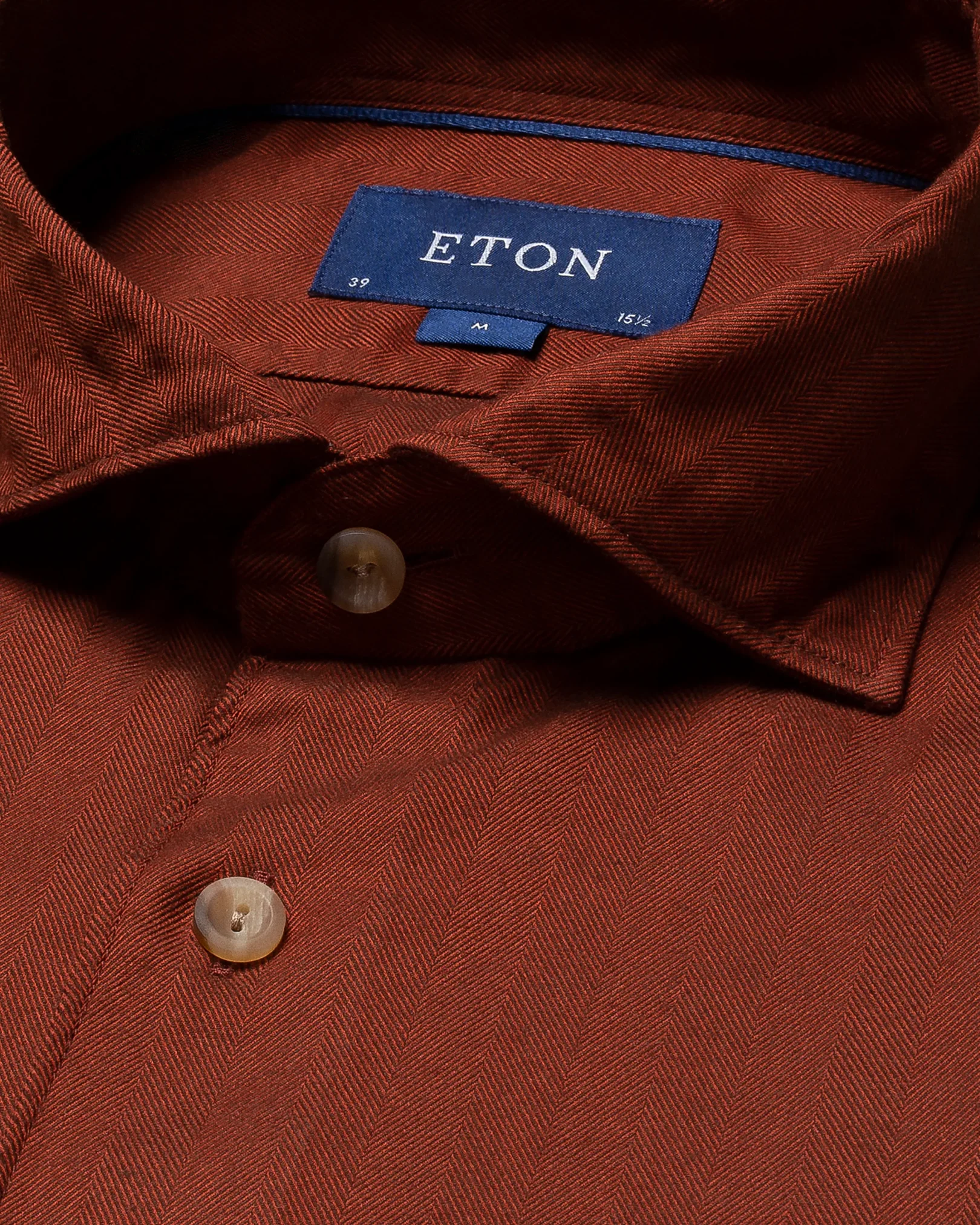 Eton - orange lightweight flannel