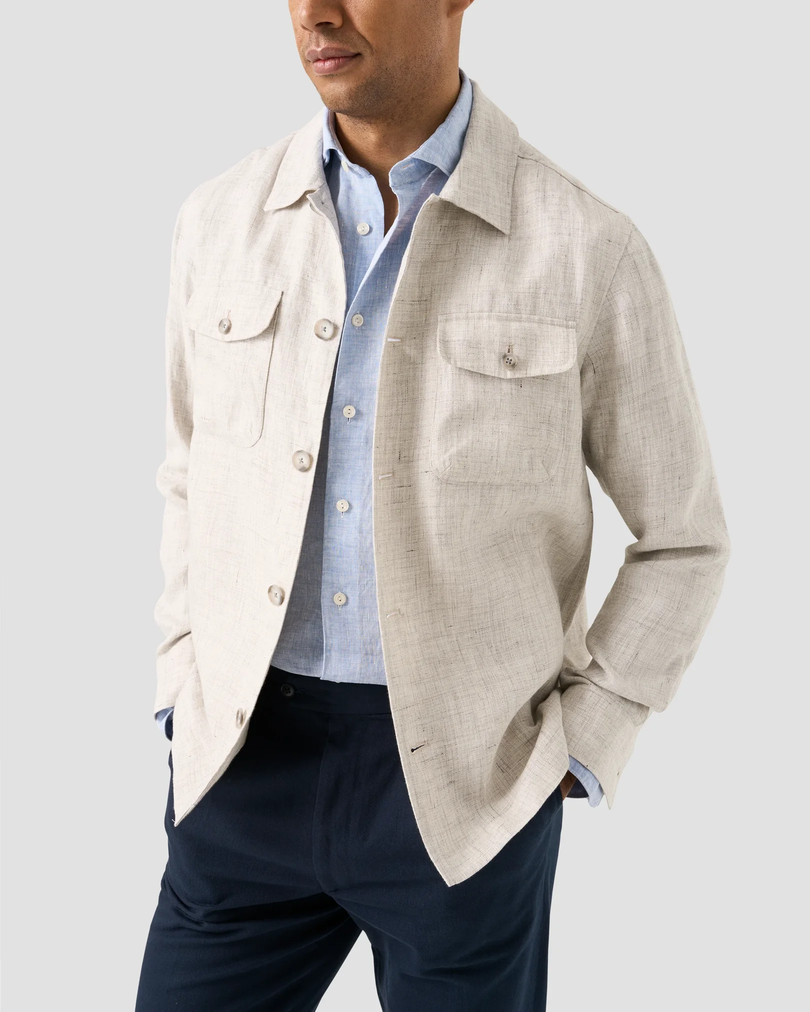 Eton - wide spread plain weave linen