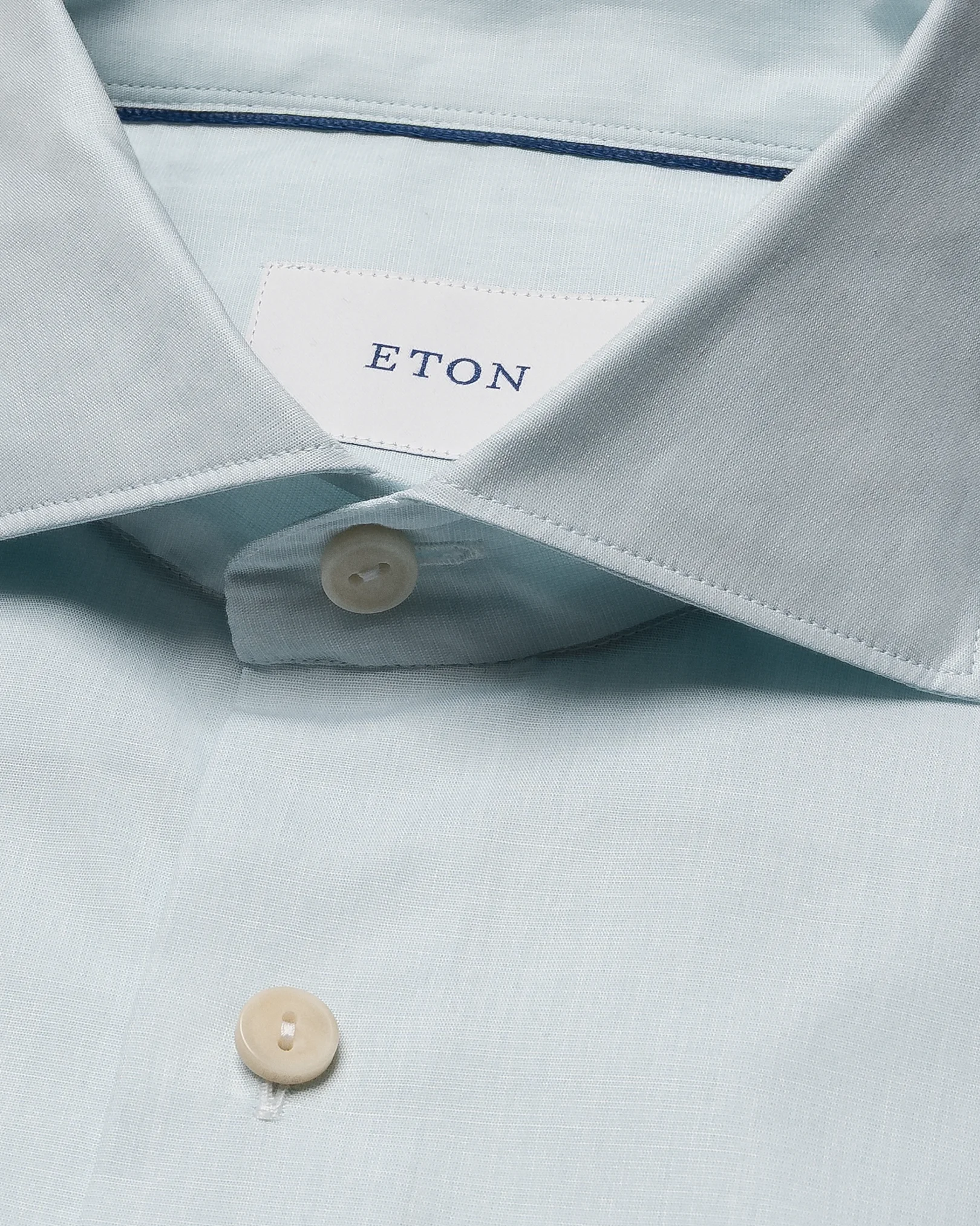 Eton - light green end on end breeze poplin shirt