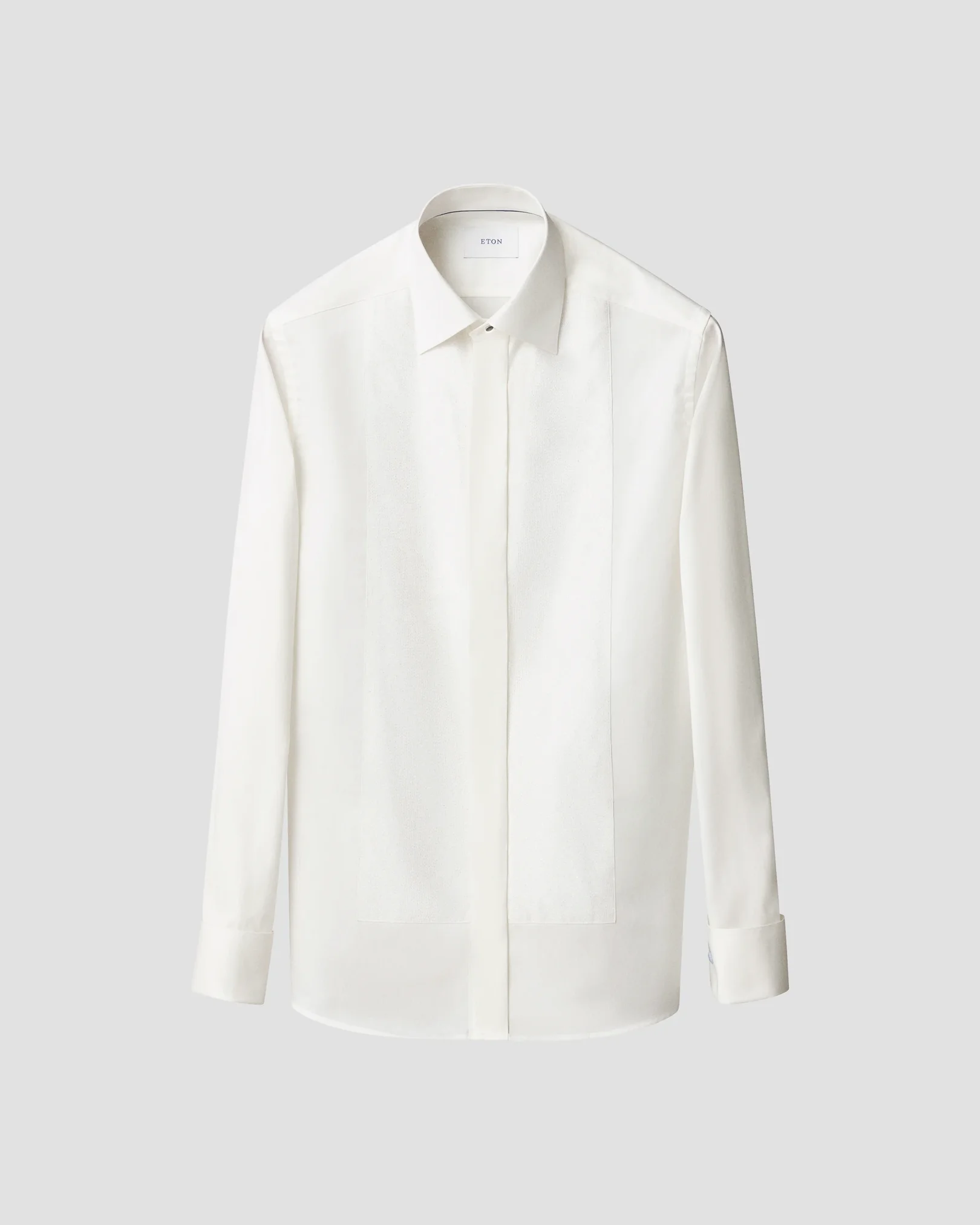 Eton - lurex paisley bib evening shirt