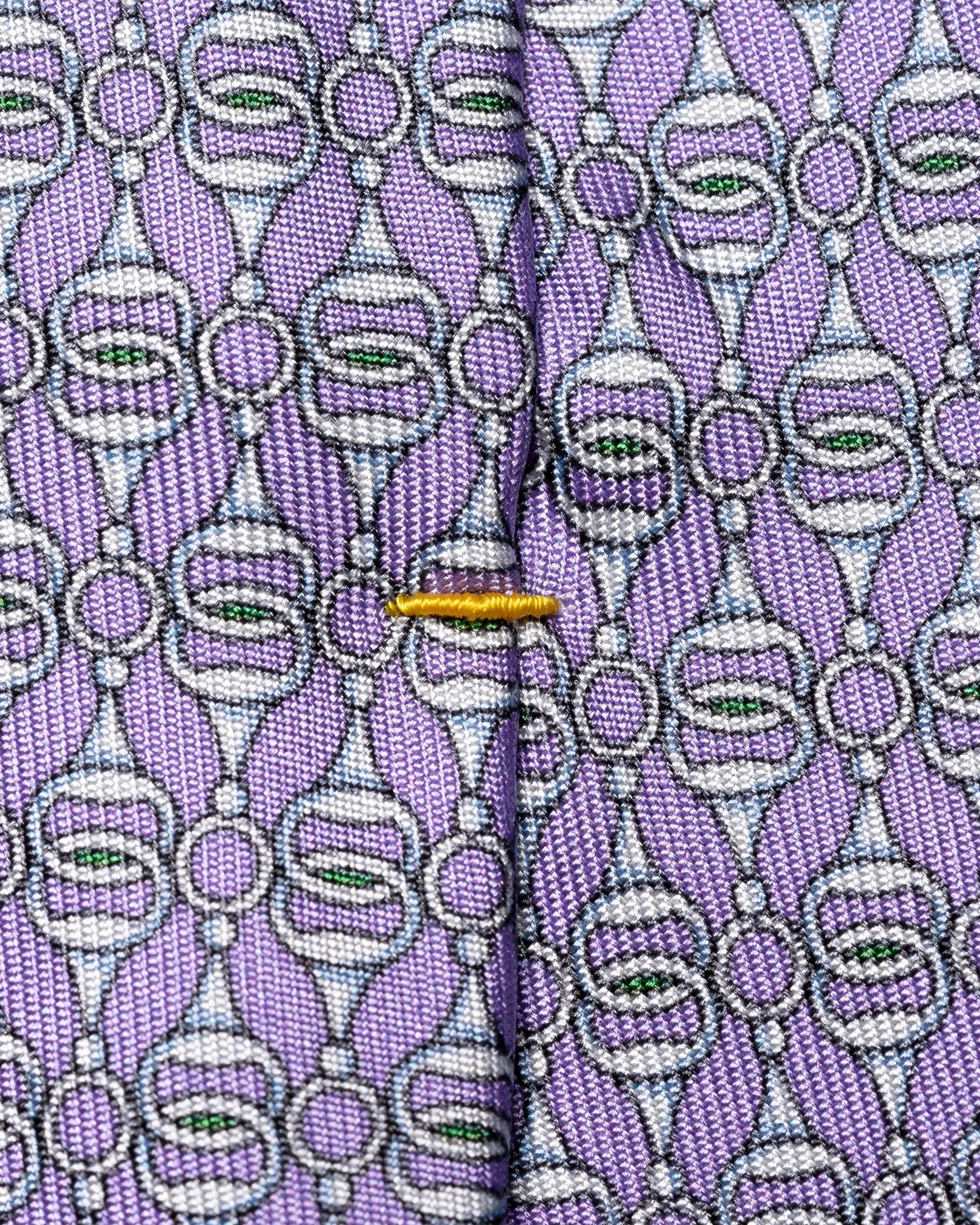 Eton - Geometric Print Silk Tie