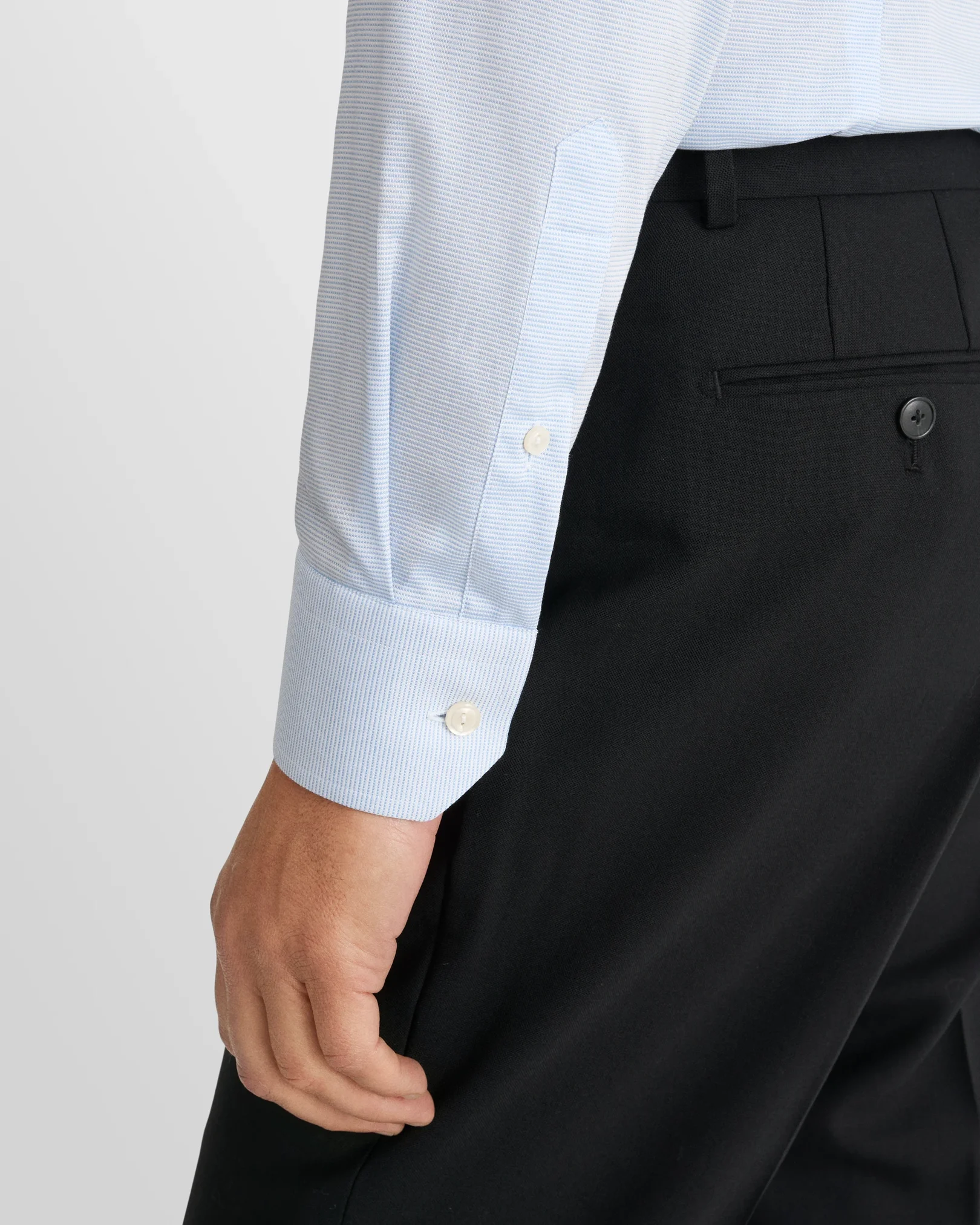 Eton - solid blue signature oxford