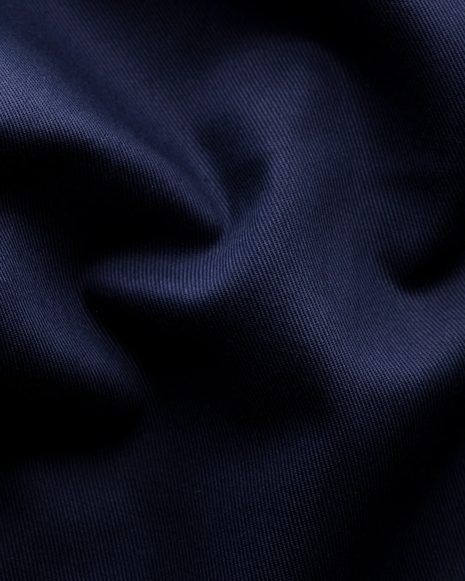 Eton - navy blue twill strech shirt