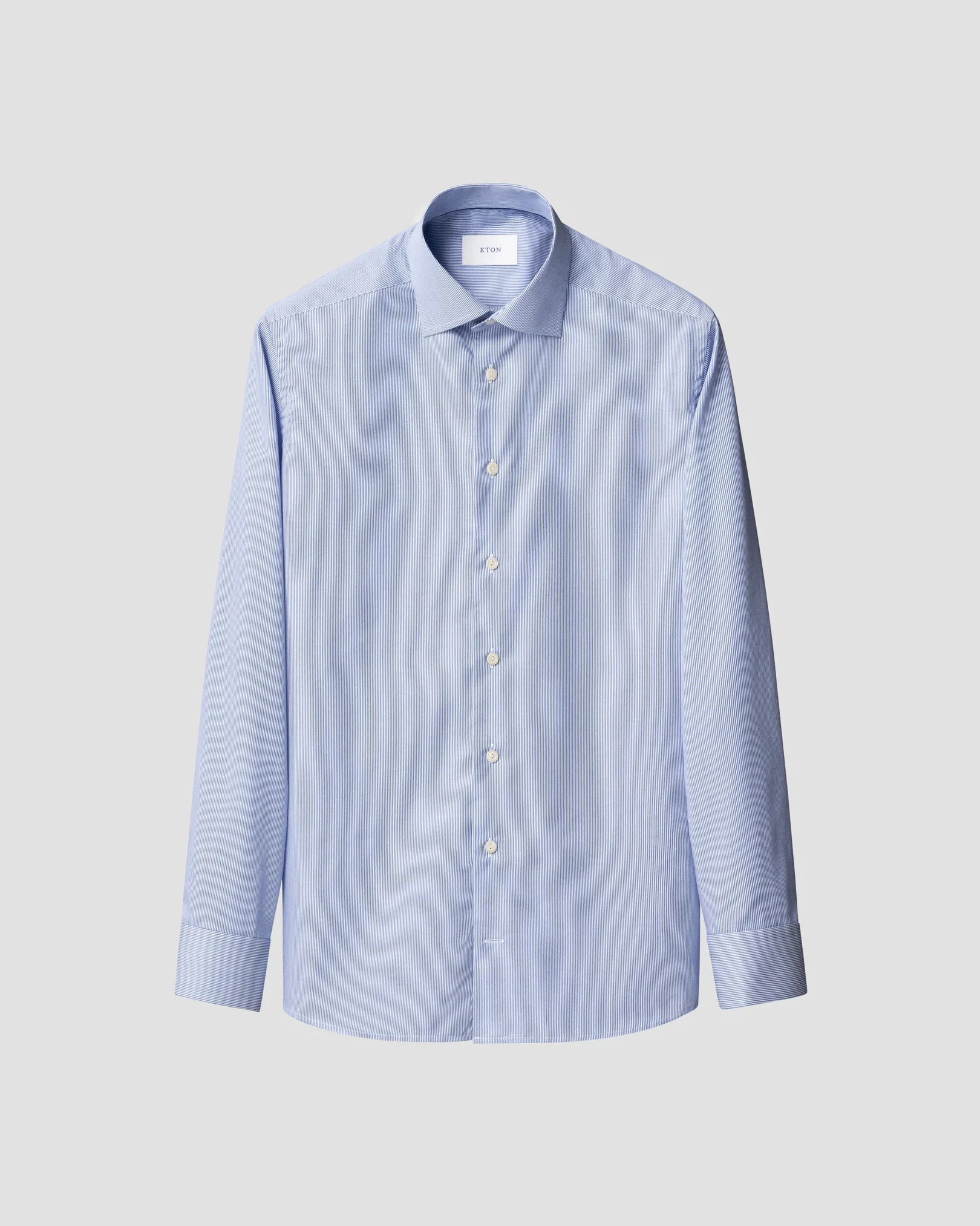 Eton - striped twill shirt s1