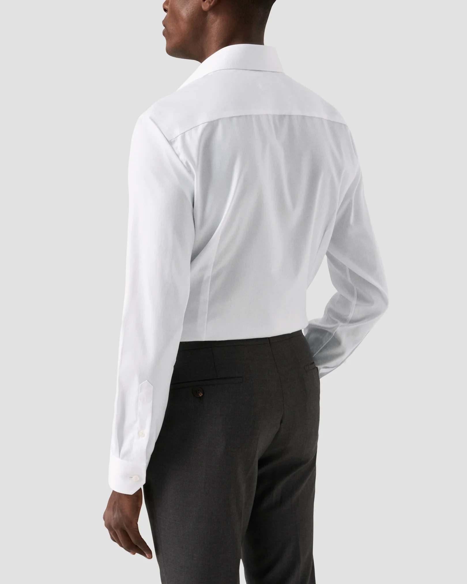 Eton - white signature twill embroidery shirt