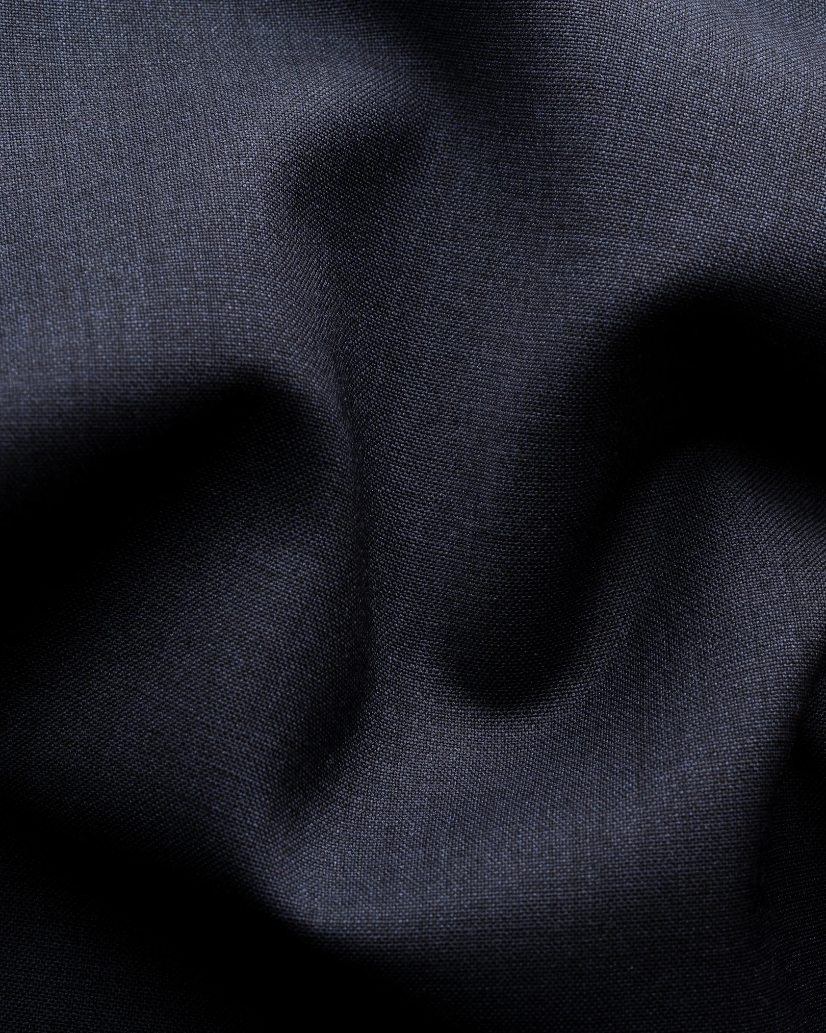 Eton - solid navy blue merino shirt