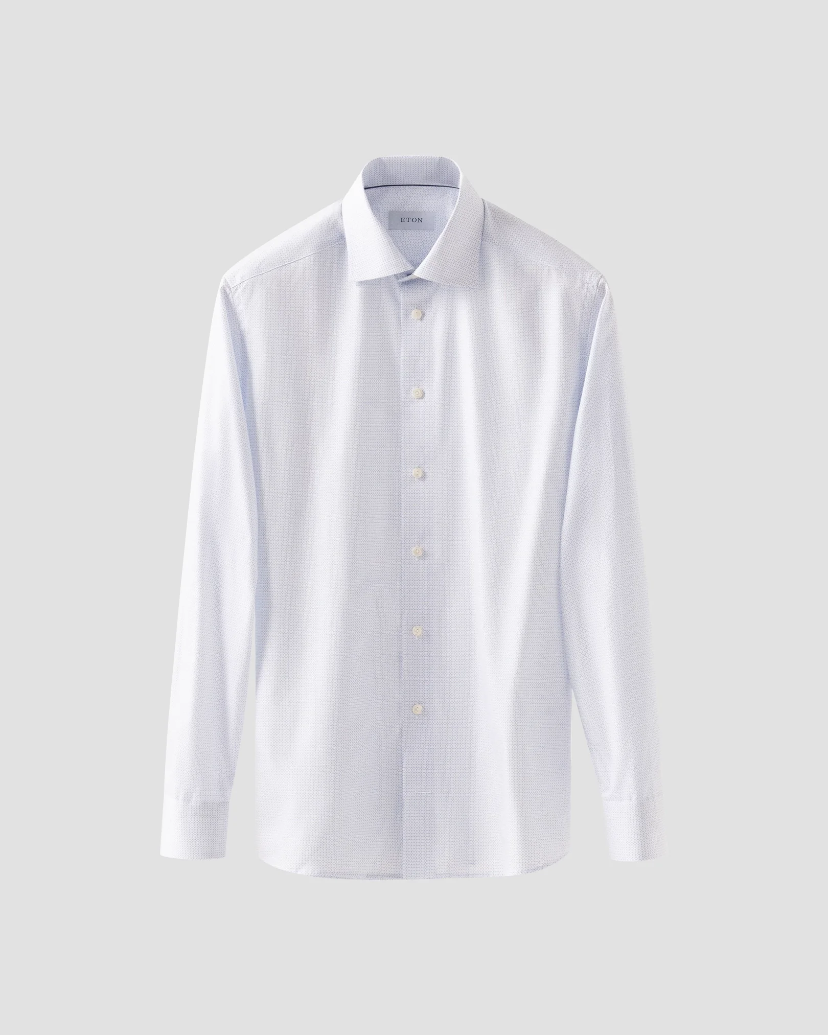 Eton - Light Blue Micro Print Poplin Shirt