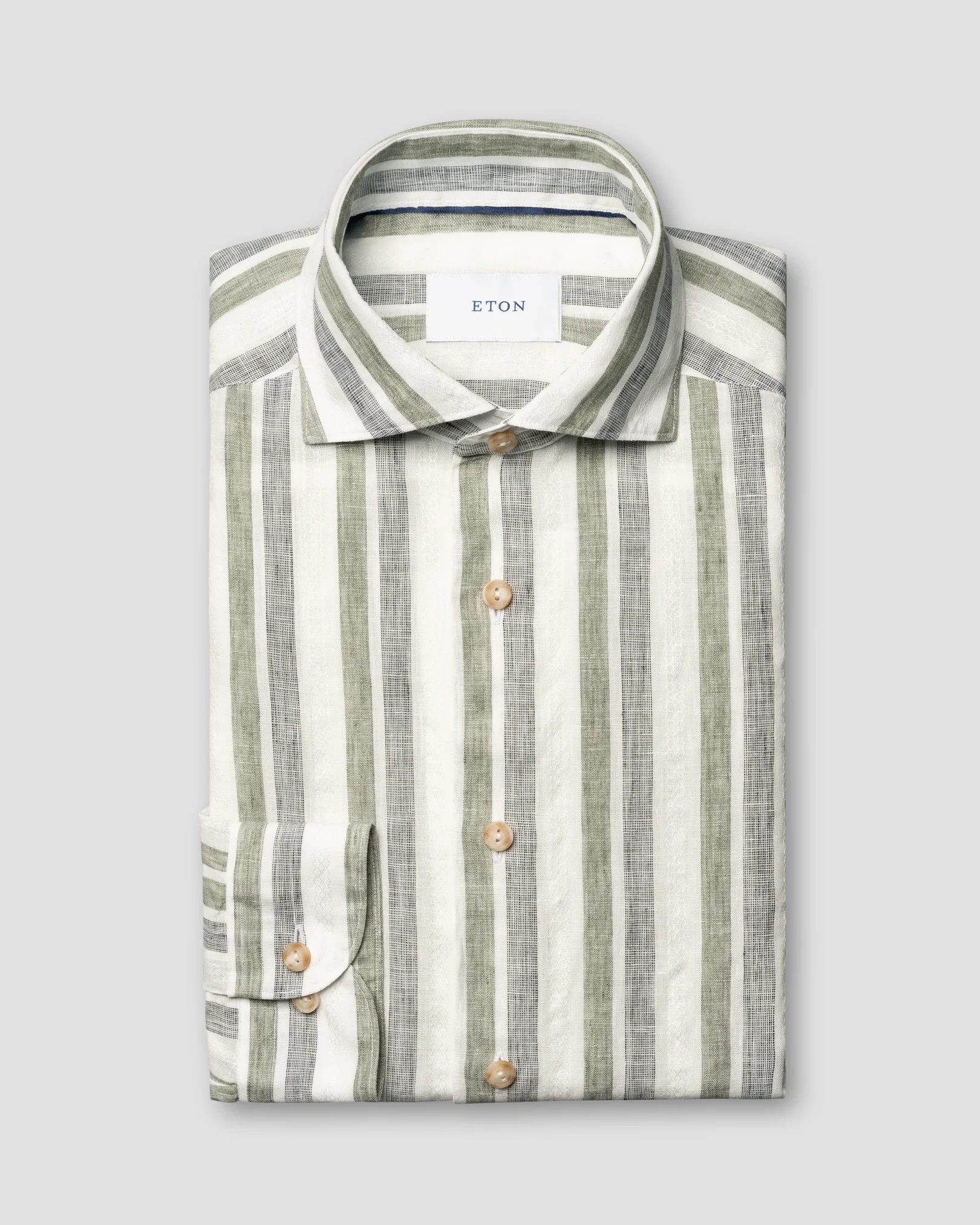 Eton - Multi Striped Linen Shirt