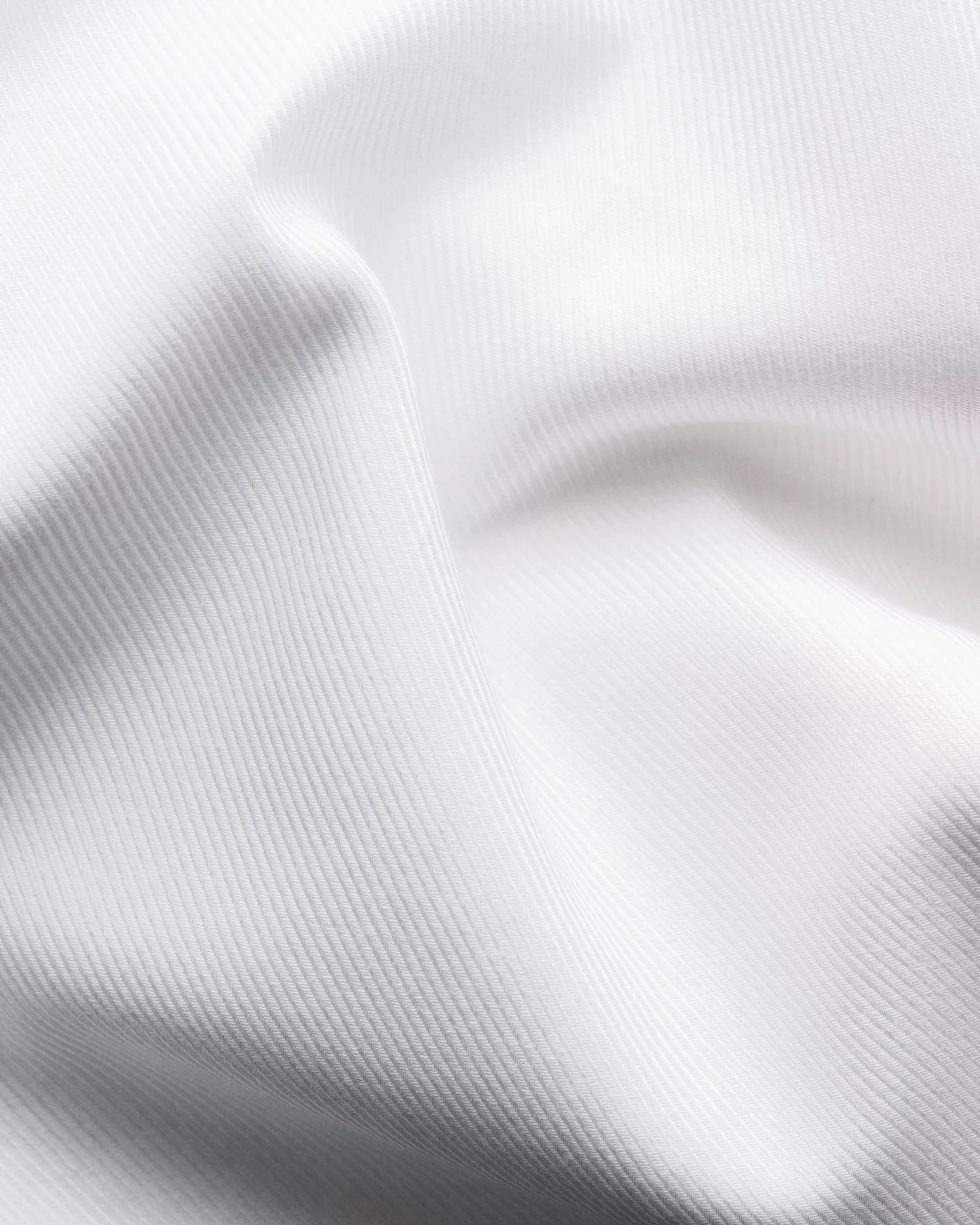 Eton - white twill semi solid melange shirt