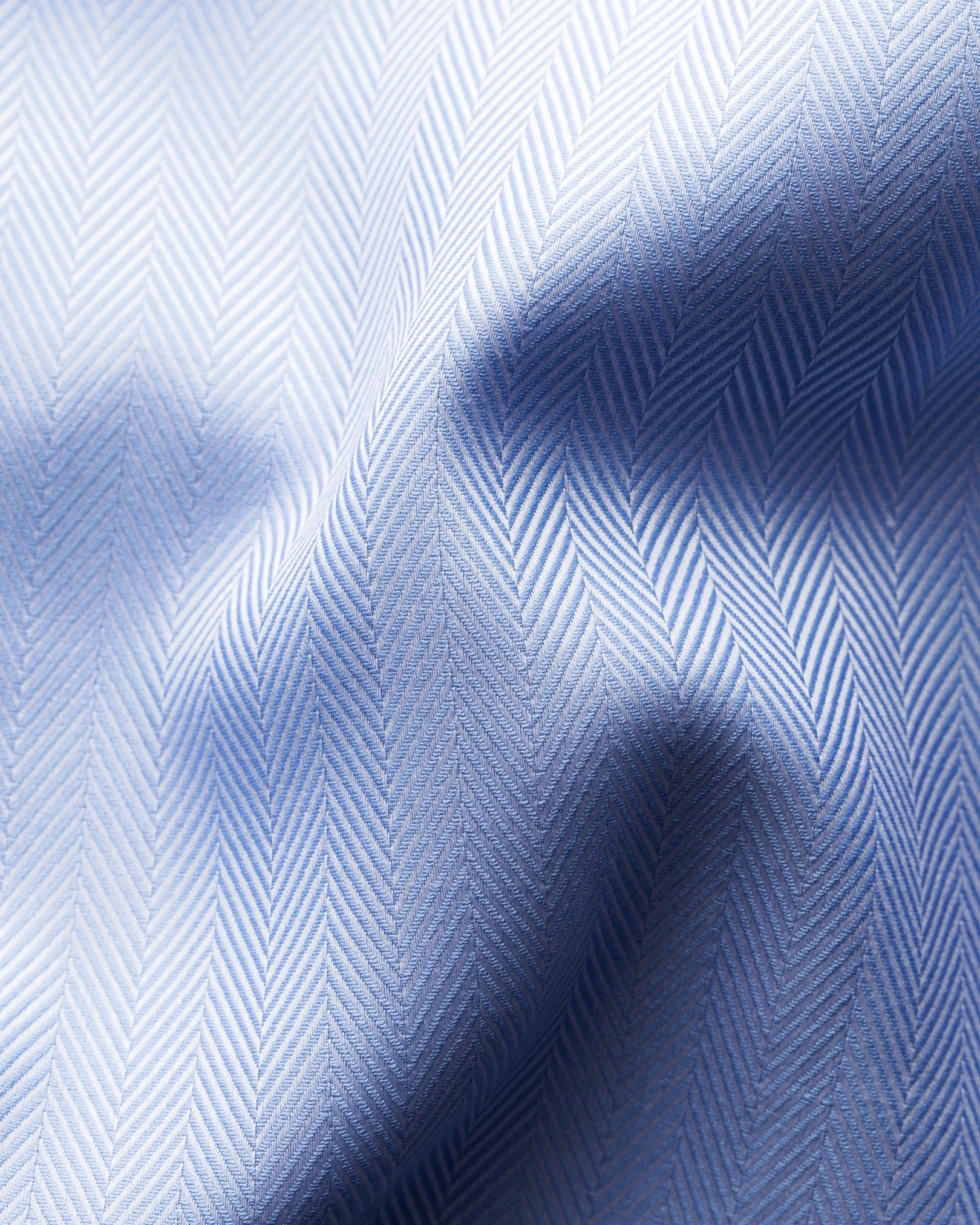 Eton - sky blue herringbone twill shirt