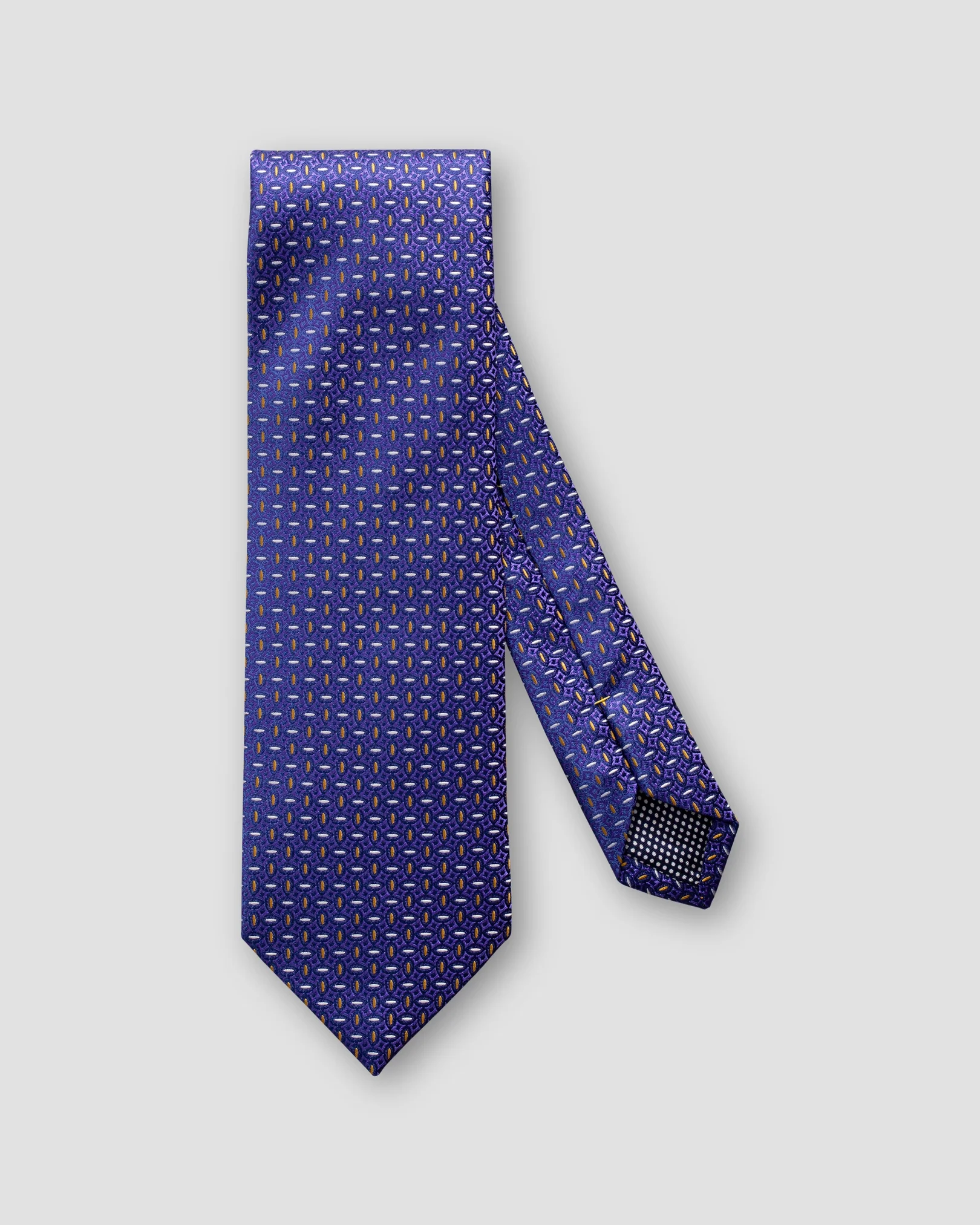 Eton - purple yellow silk tie