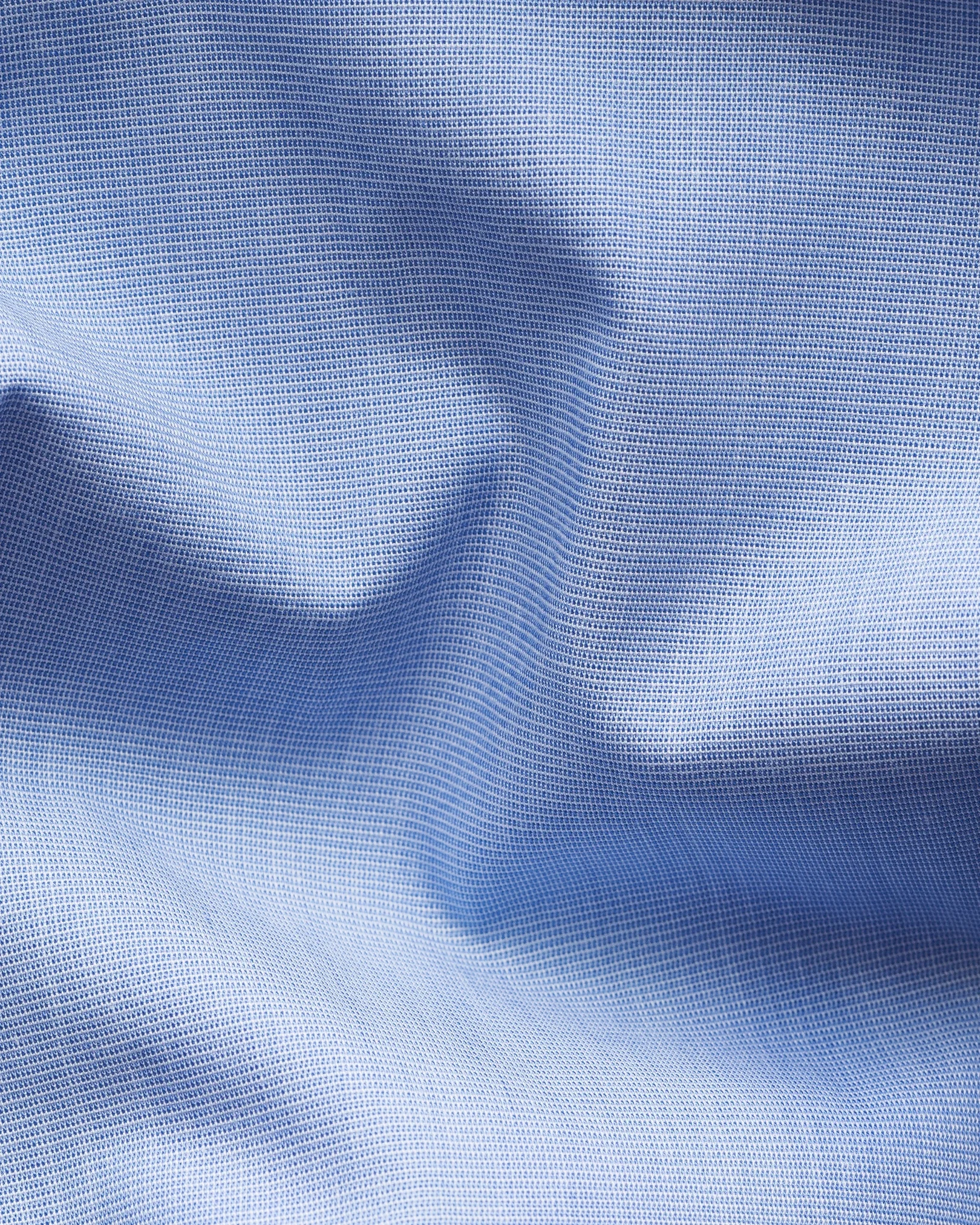Eton - mid blue end on end breeze poplin shirt