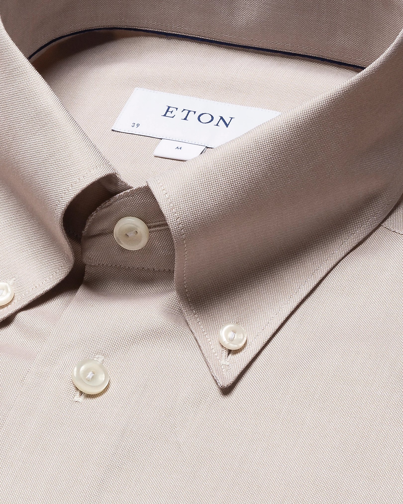 Eton - beige wrinkle free oxford