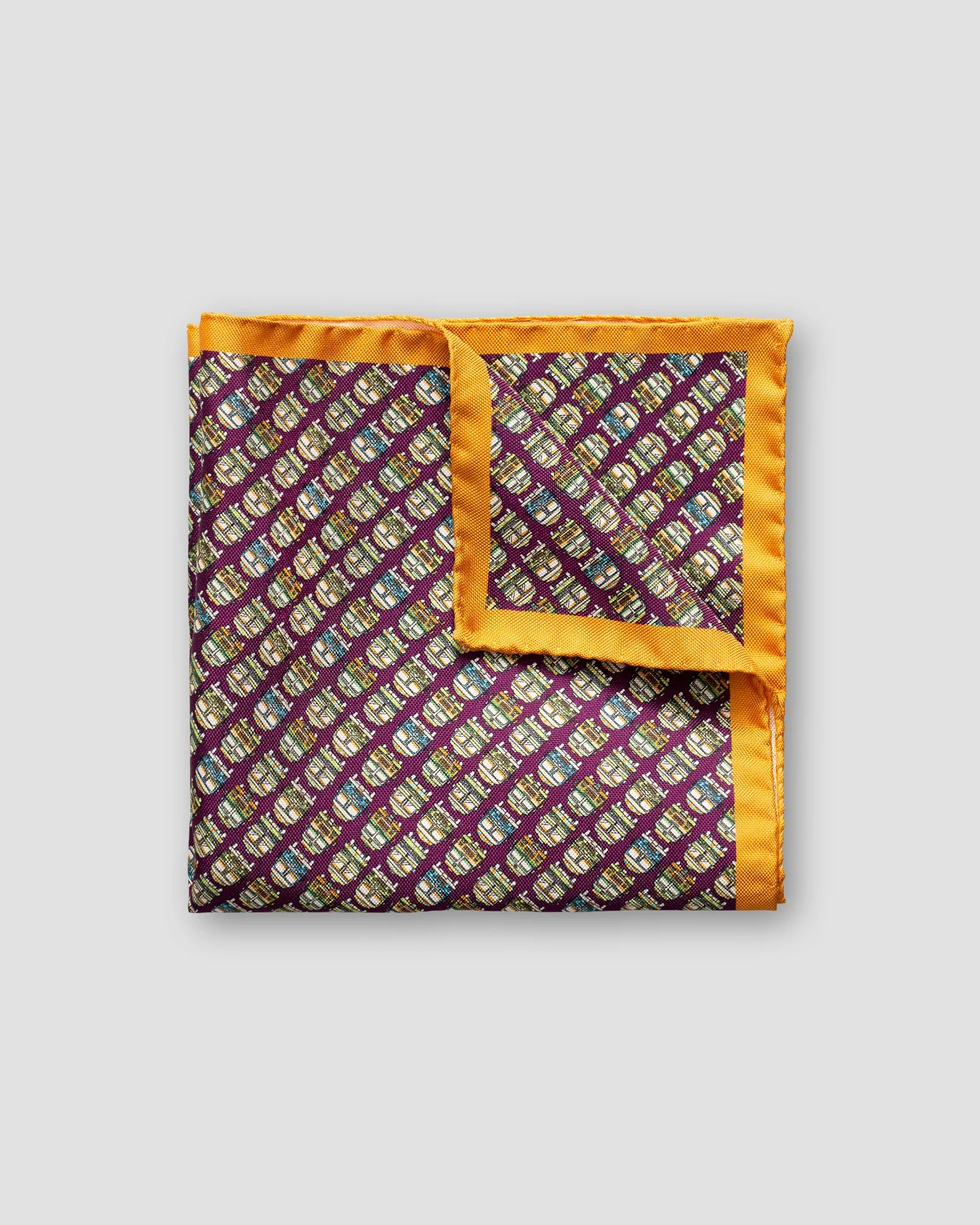 Eton - purple hippie camper pocket square