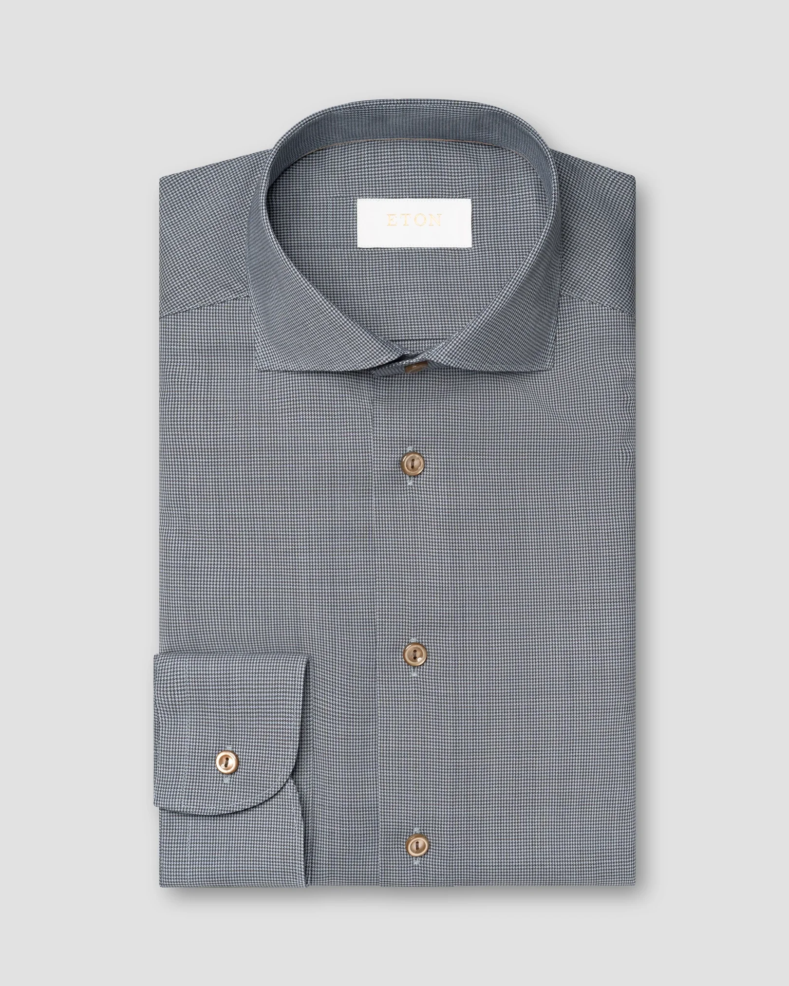 Eton - Houndstooth Merino Wool Shirt