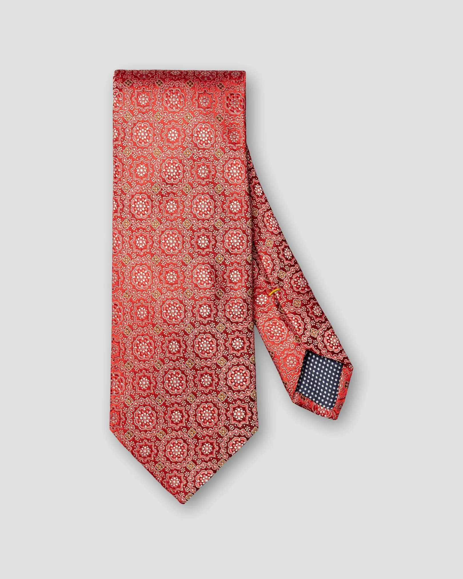 Eton - red floral woven silk tie red 261