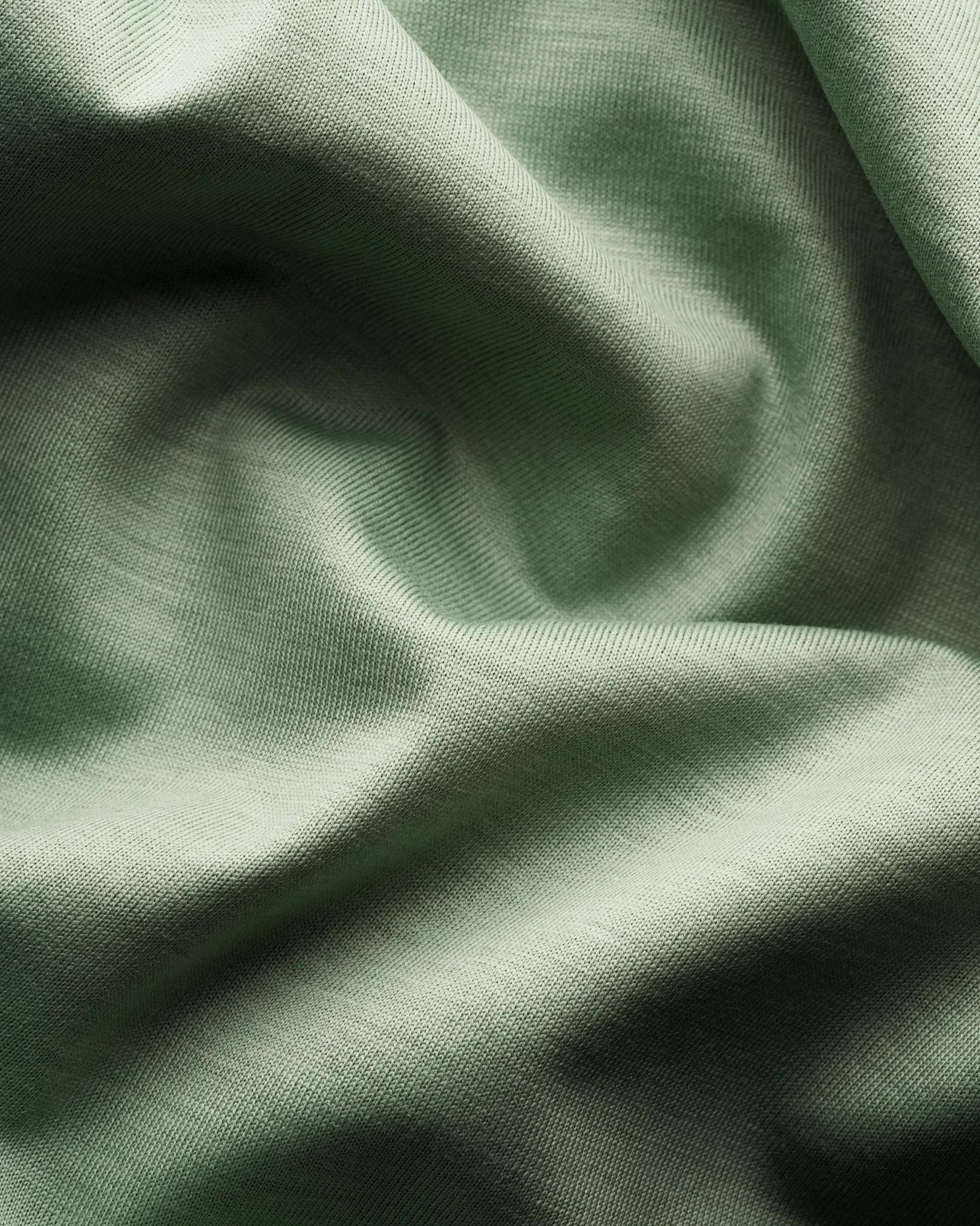 Eton - mid green cotton and silk t shirt