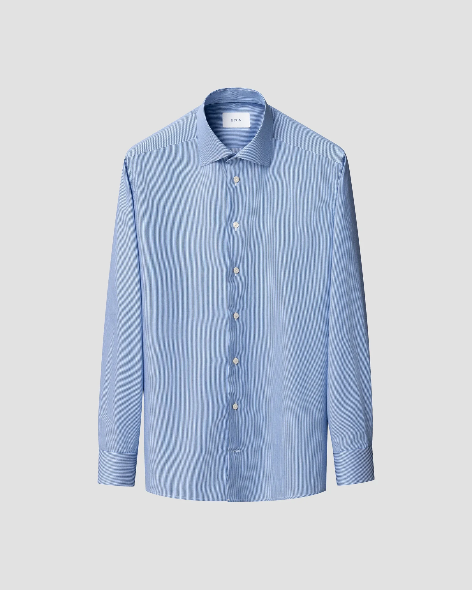 Eton - mid blue striped fine 263