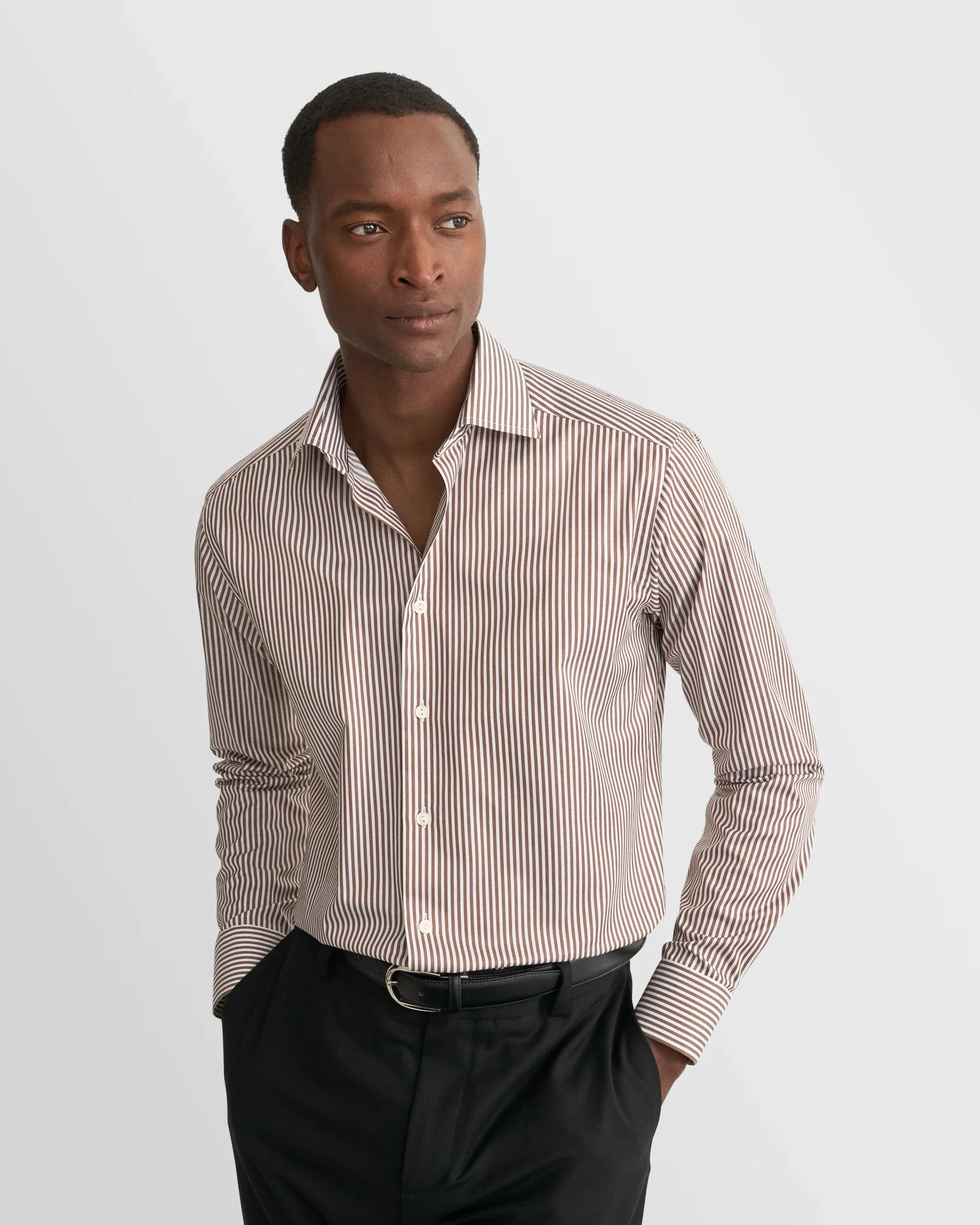 Eton - red bengal striped signature twill shirt 263