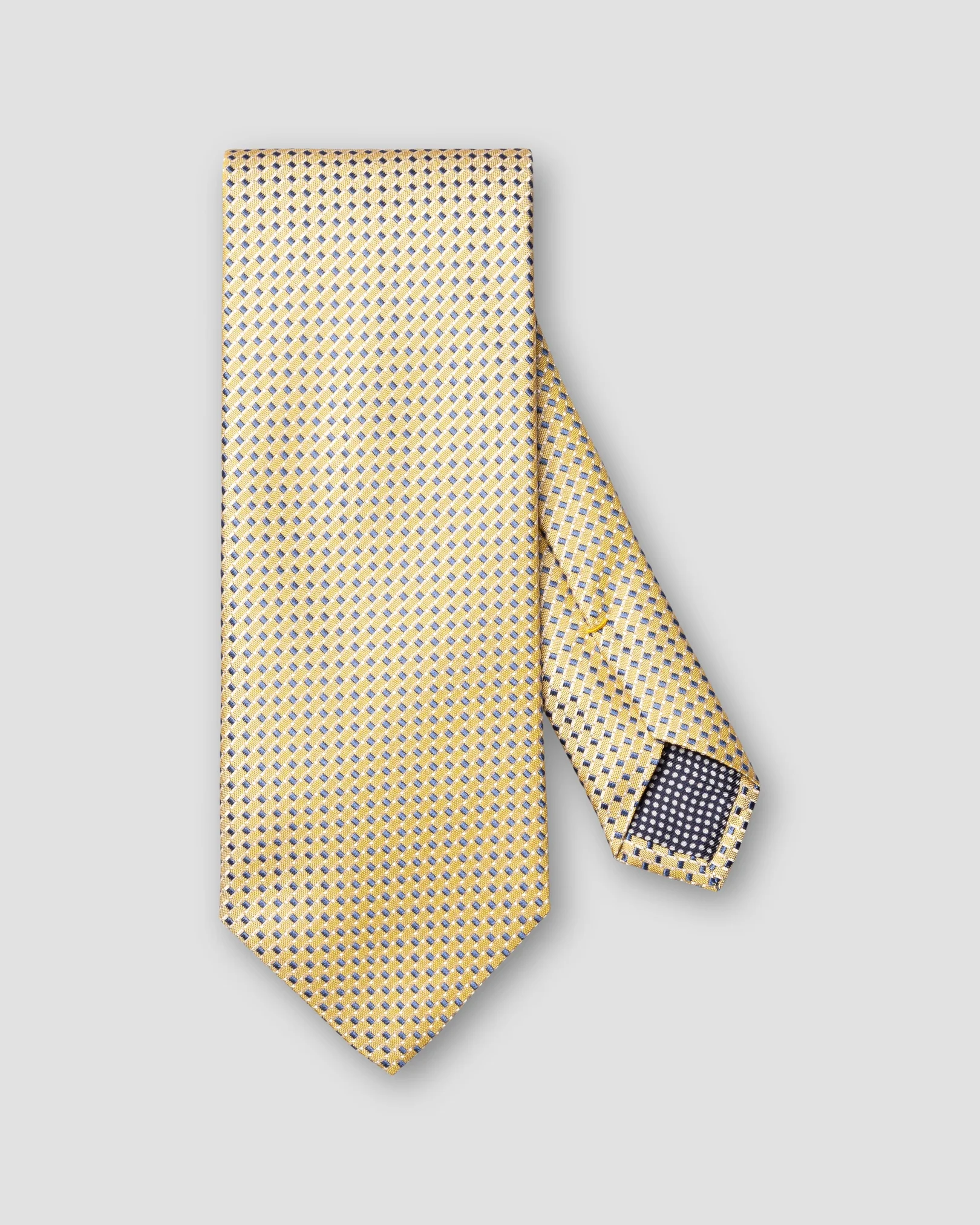 Eton - yellow micro woven silk tie