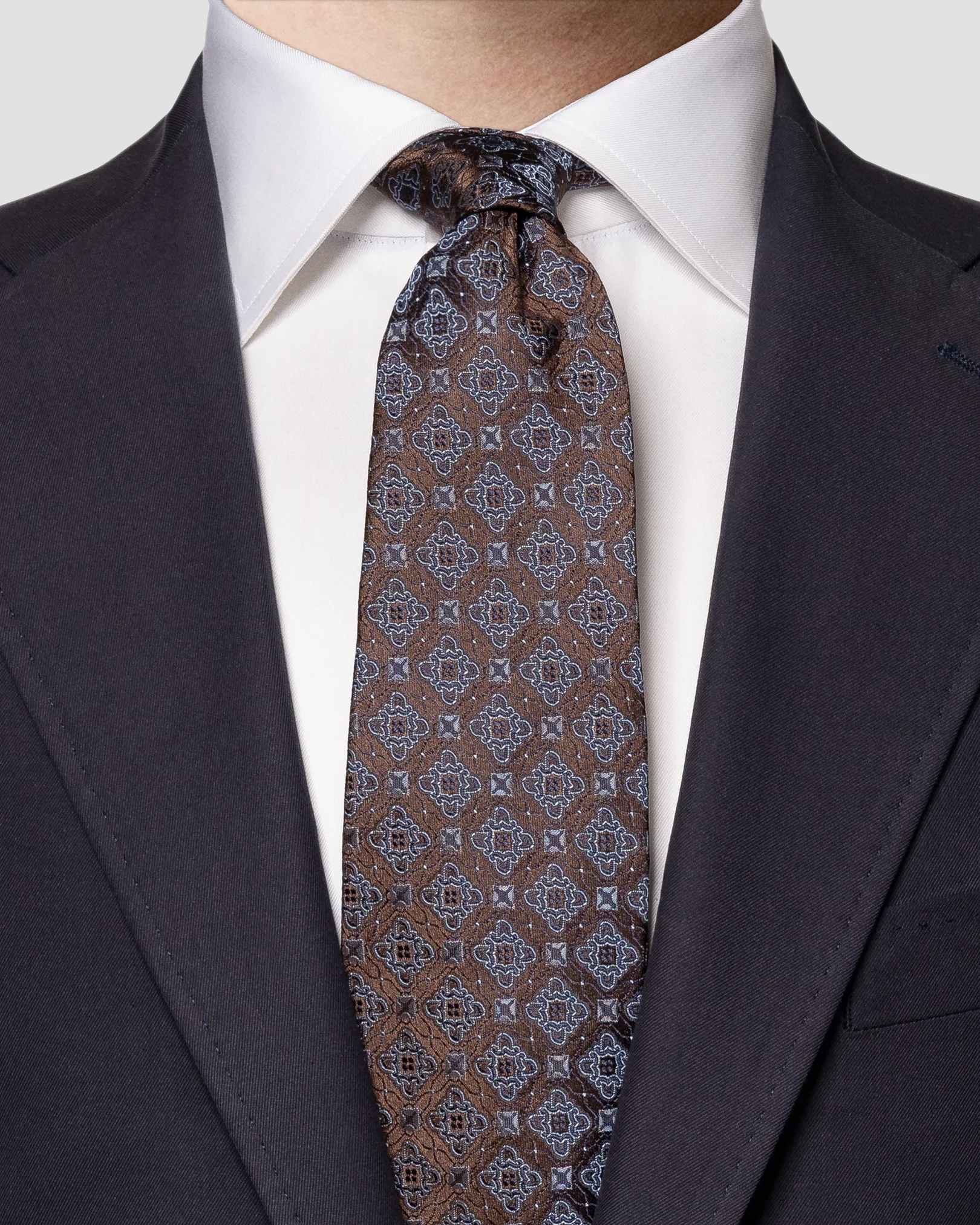 Eton - dark brown tie