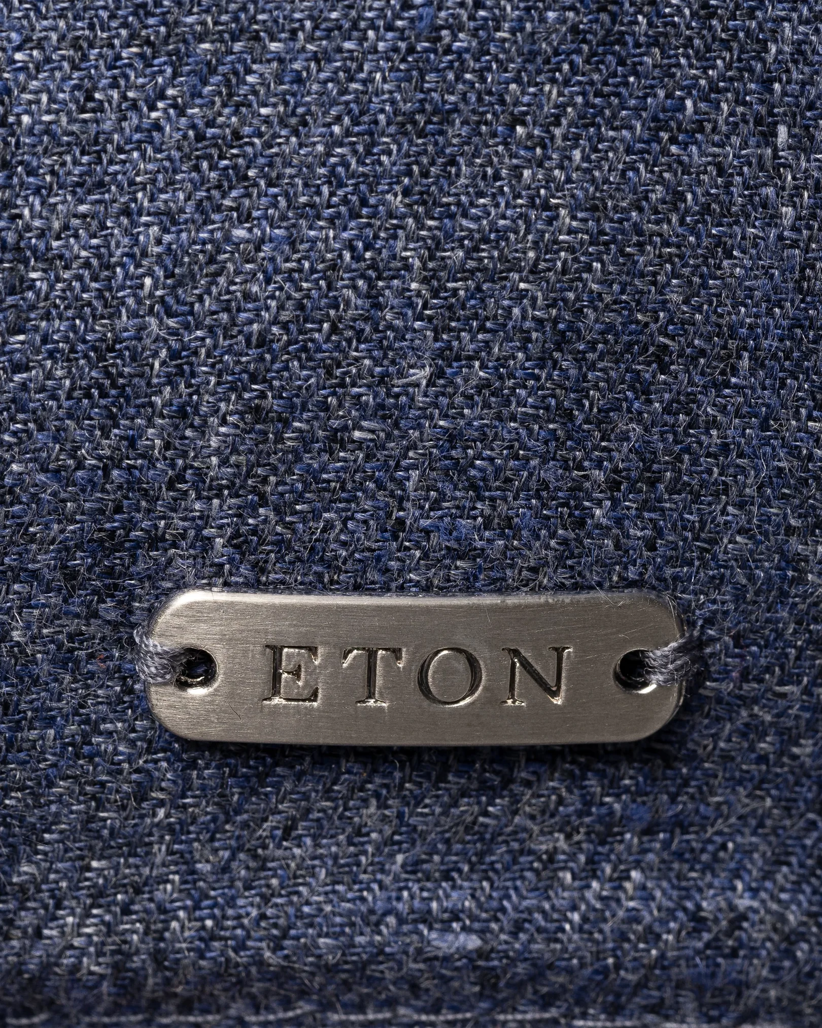 Eton - navy blue elegant linen cap