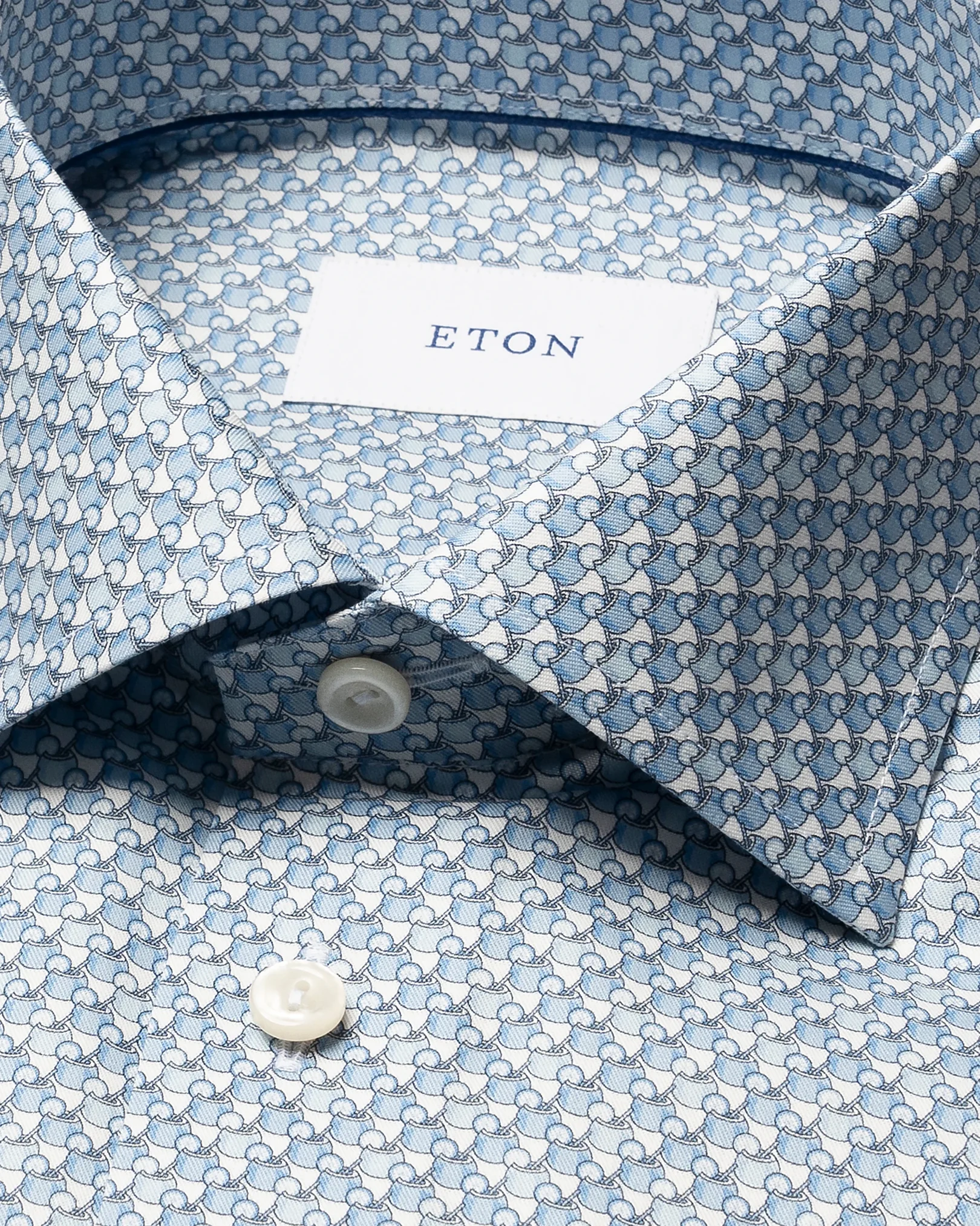 Eton - motif signature twill shirt