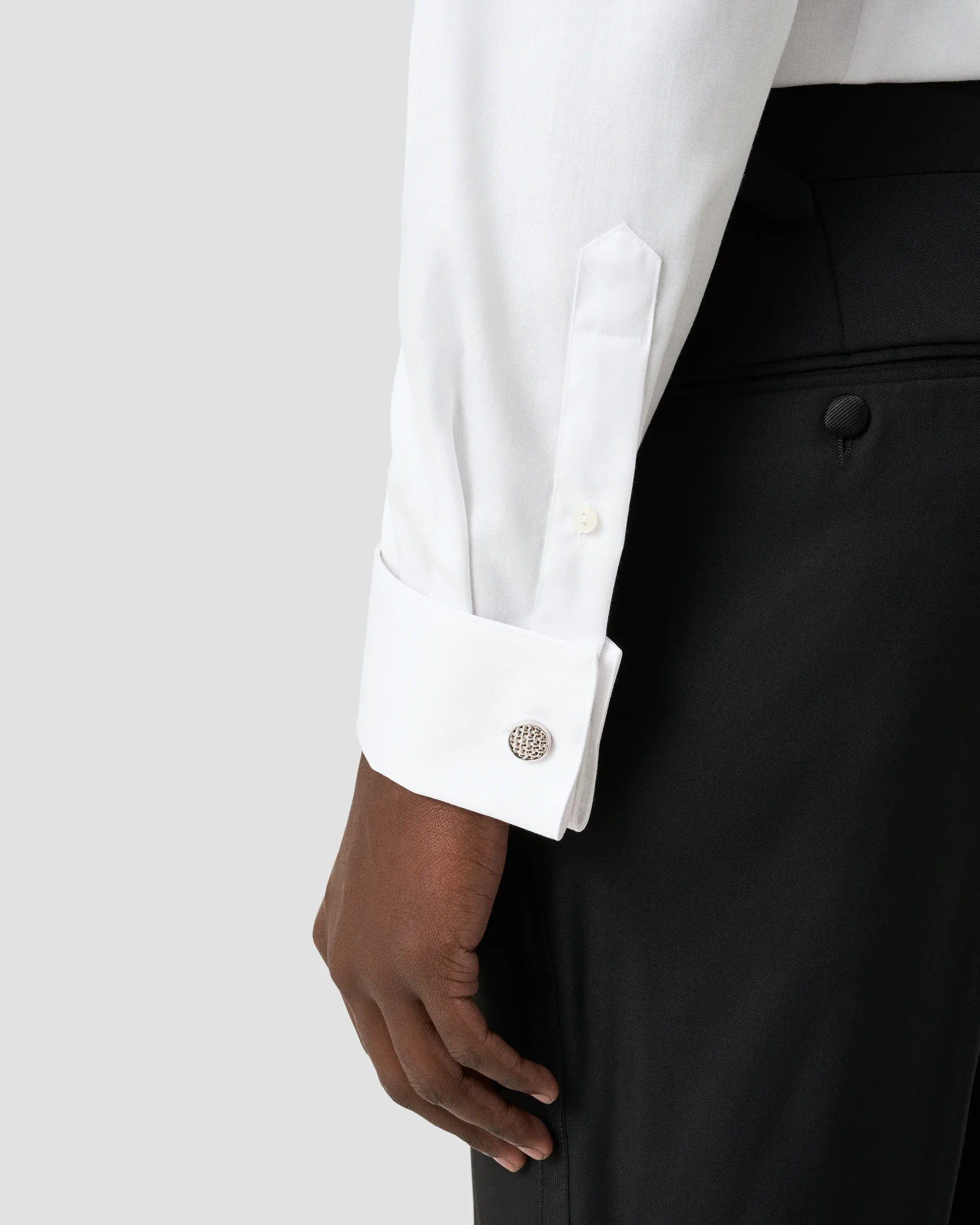 Eton - White Signature Twill Tuxedo Shirt