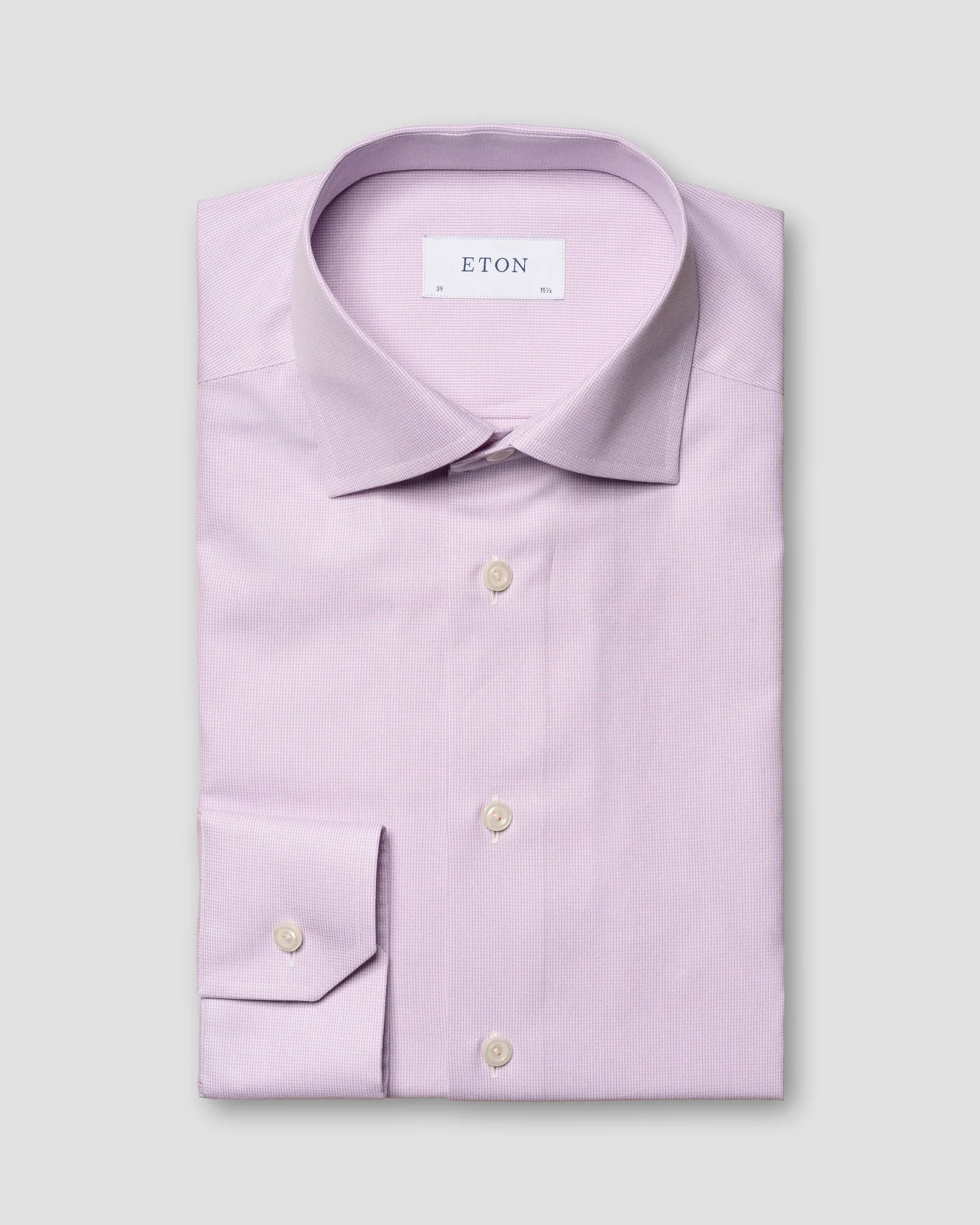 Eton - pink fine twill cut away