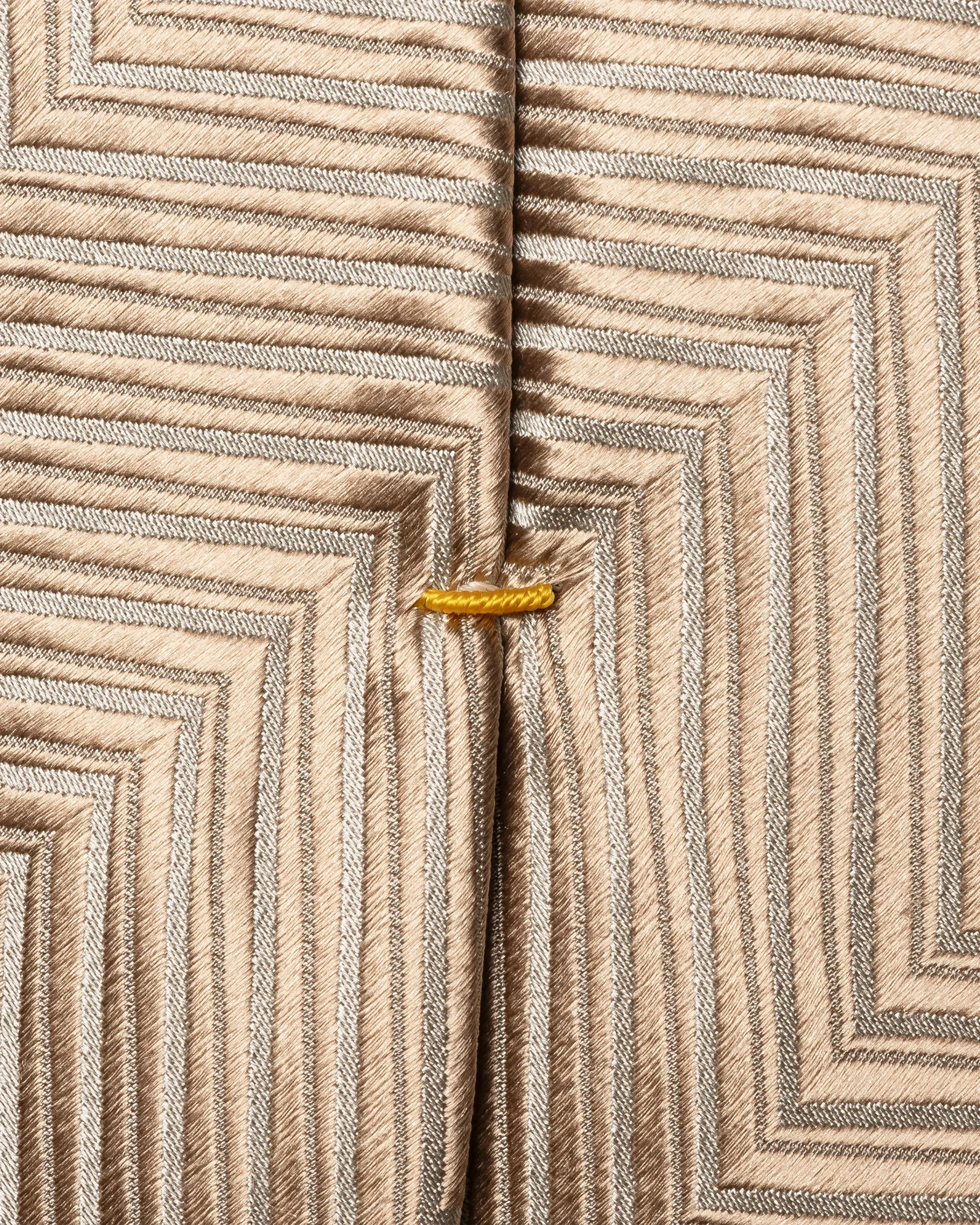 Eton - gold herringbone woven silk tie