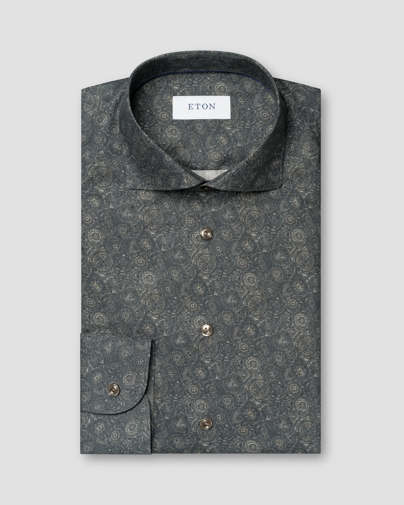 Eton - Chemise en sergé à motif signature