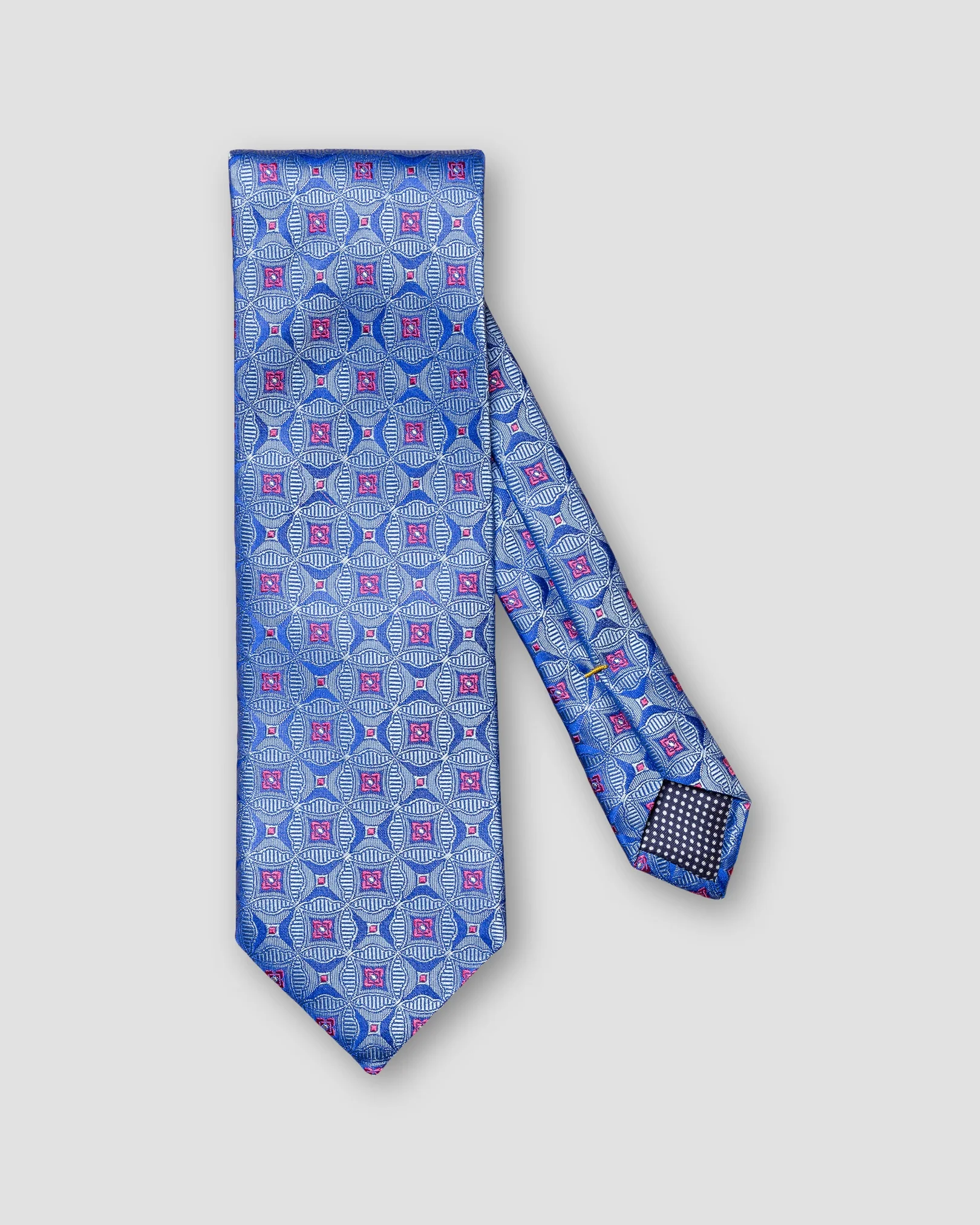 Eton - navy blue geometric style tie