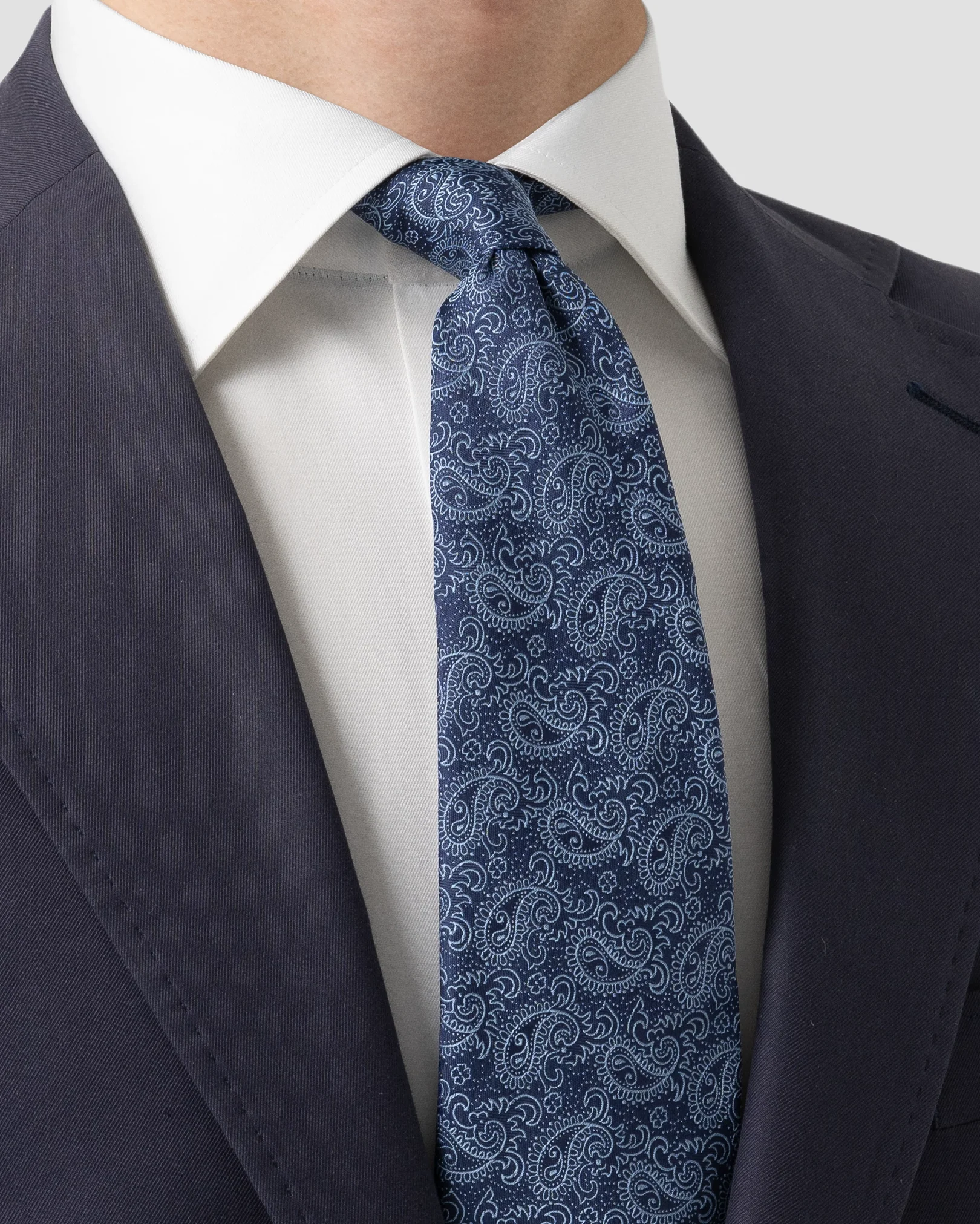 Eton - dark blue silk tie