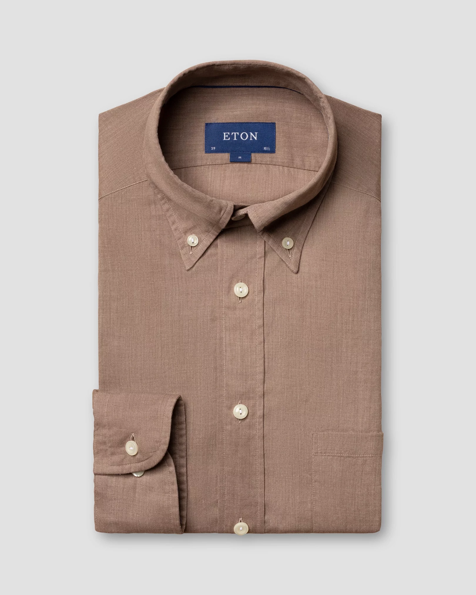 Eton - brown flannel shirt