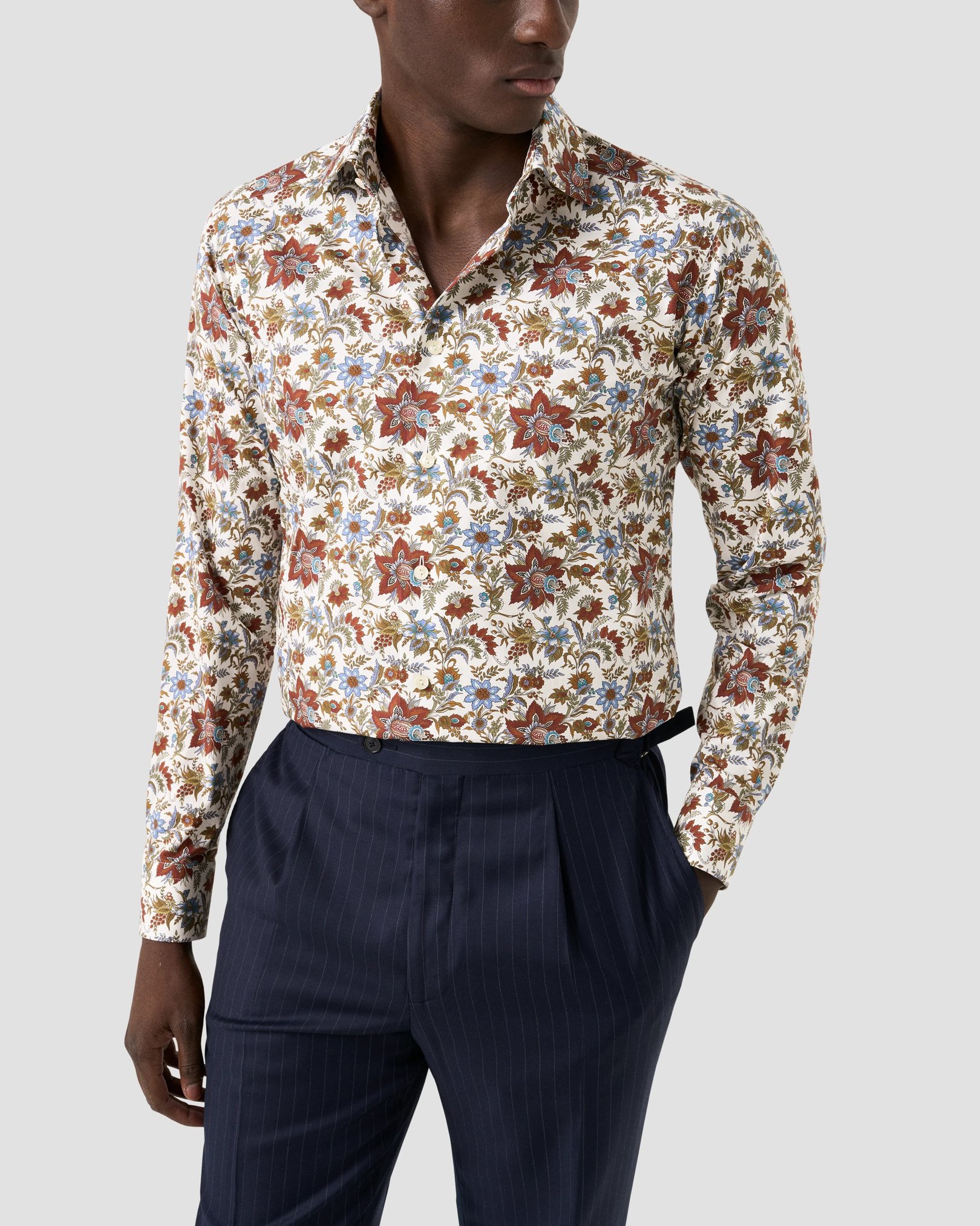 Eton - Floral Print Signature Twill Shirt