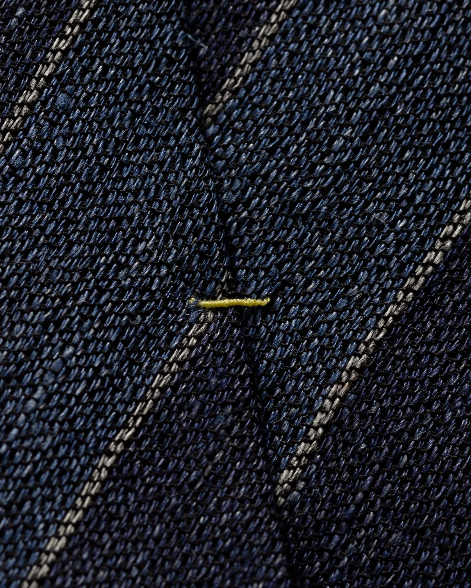 Eton - navy striped blend tie