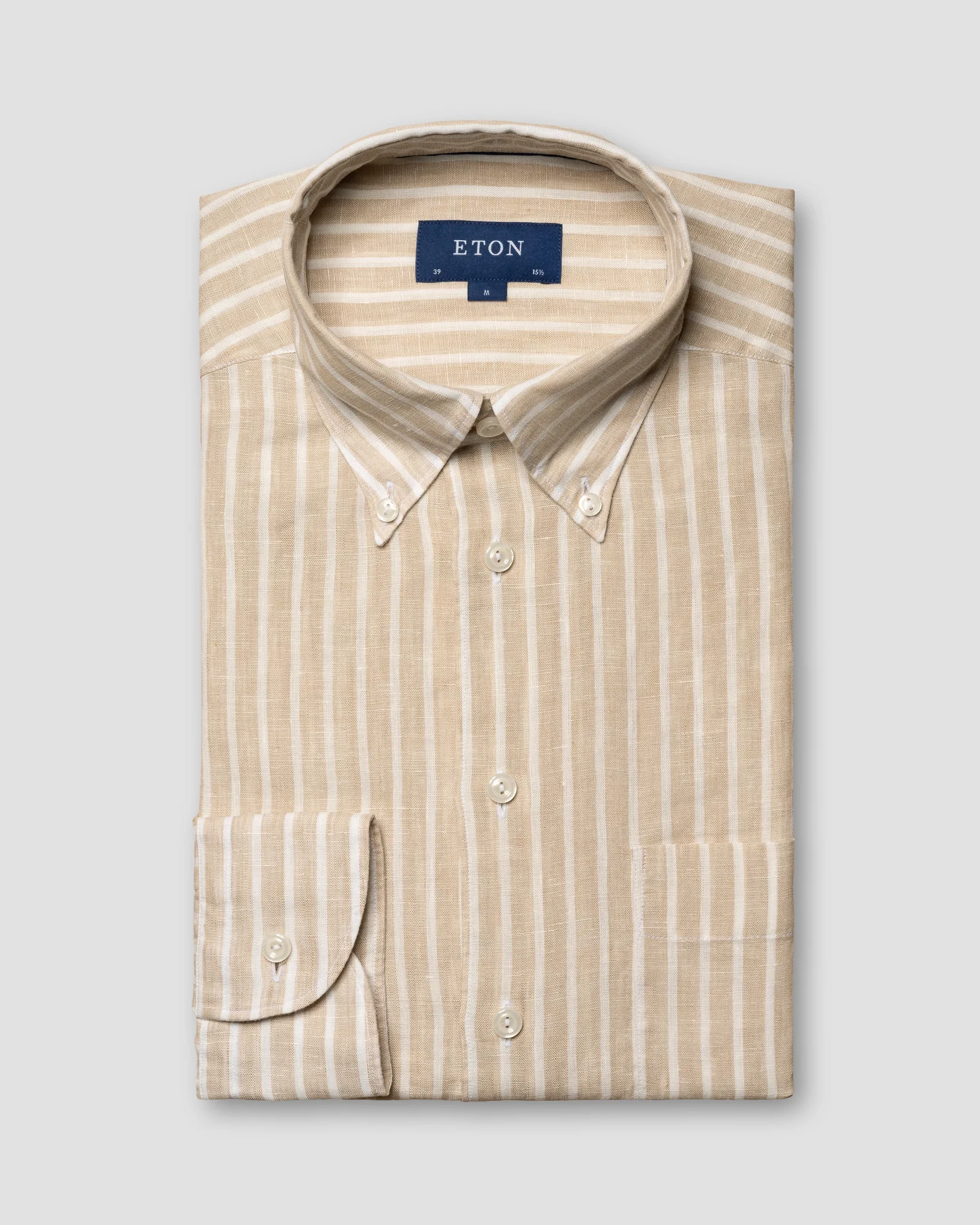 Eton - button down slim linen