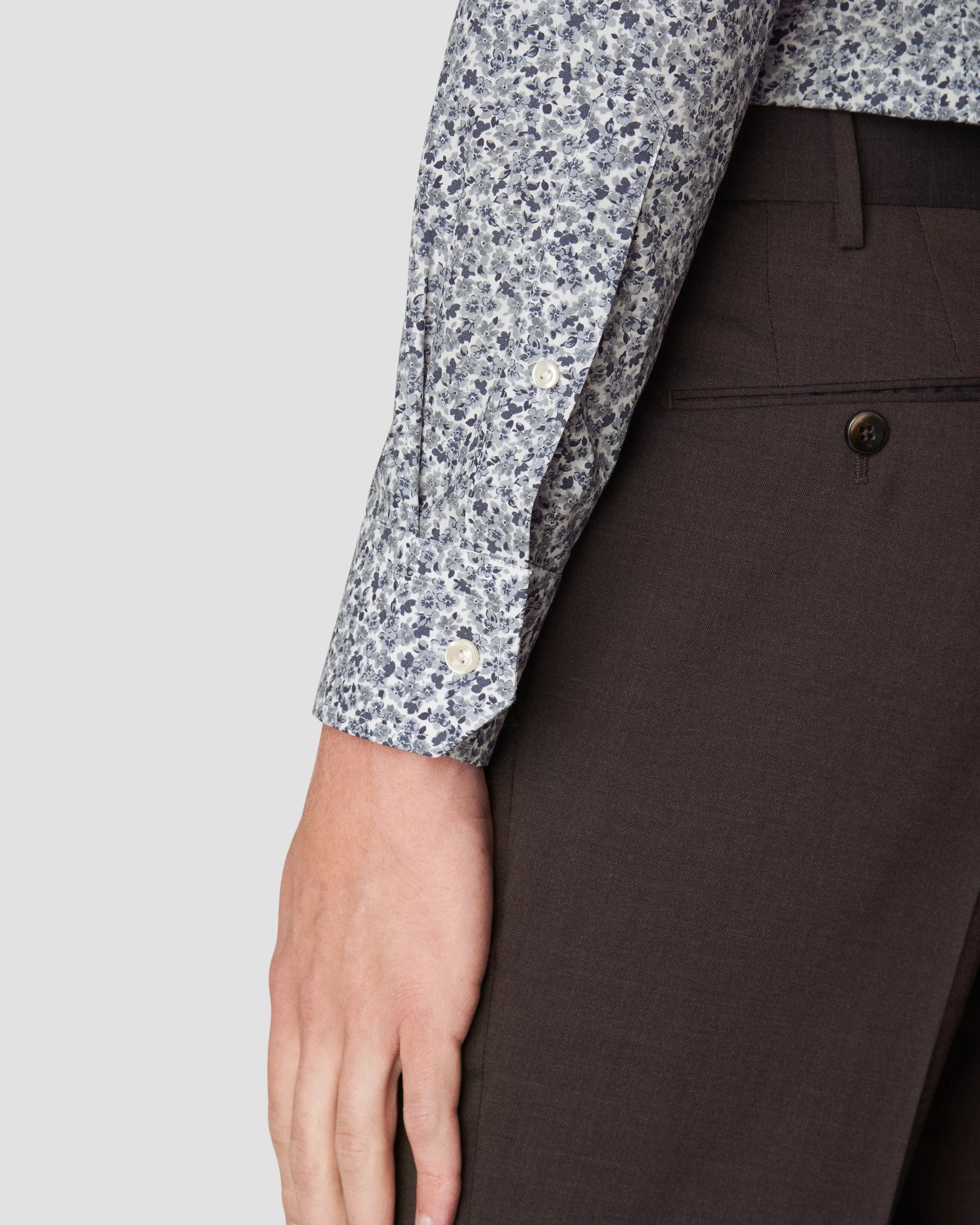 Eton - mid grey poplin
