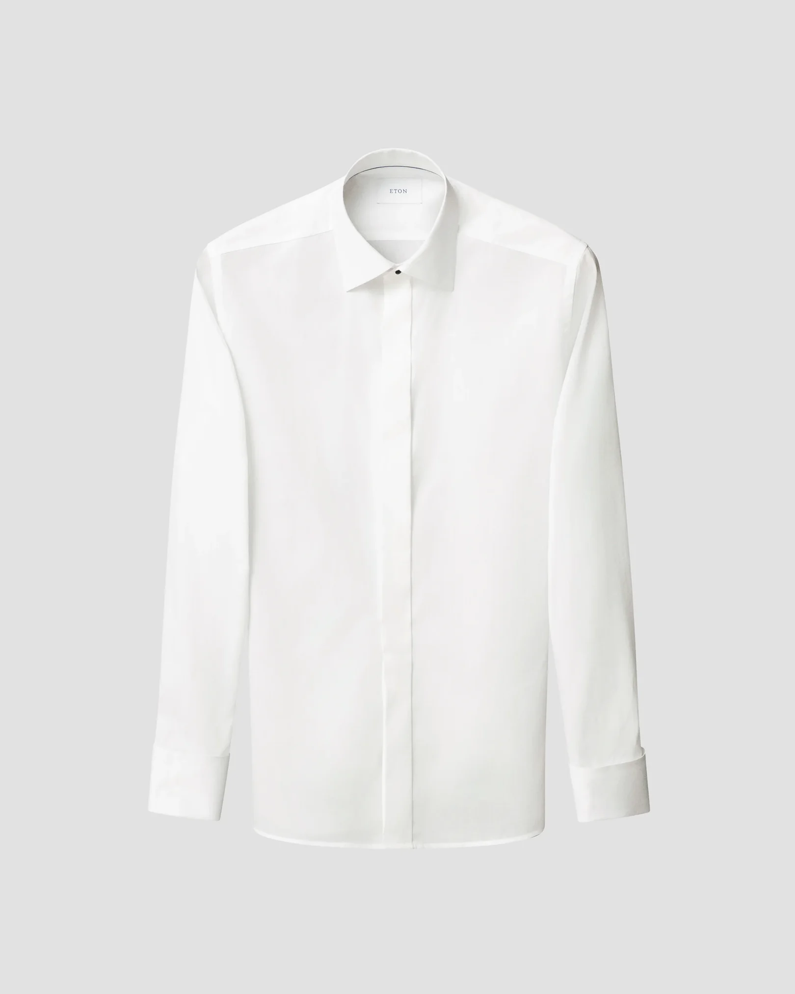 Eton - white semi solid evening shirt