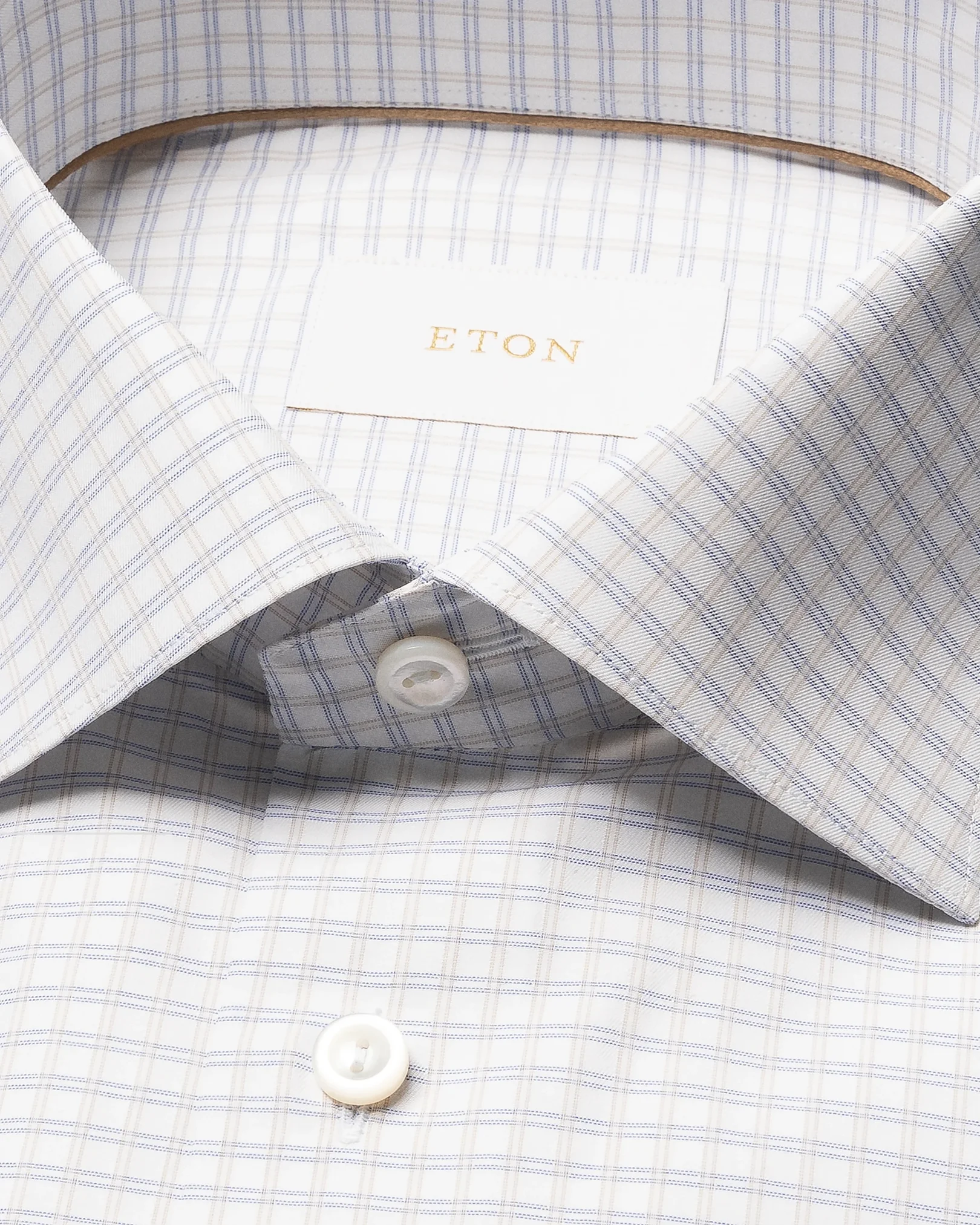 Eton - check supima 120 shirt