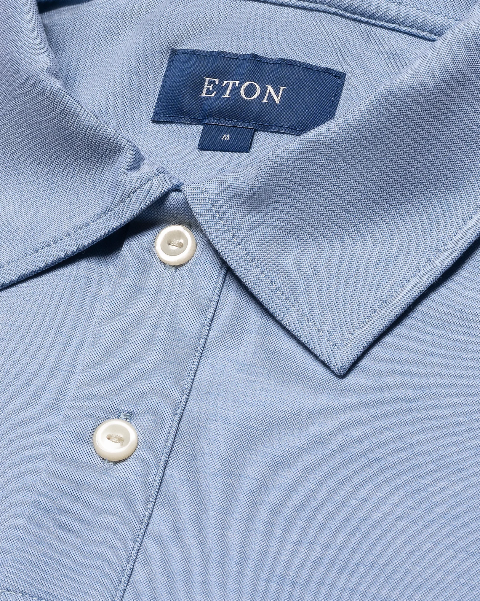 Eton - light blue turndown collar short sleeve regular fit