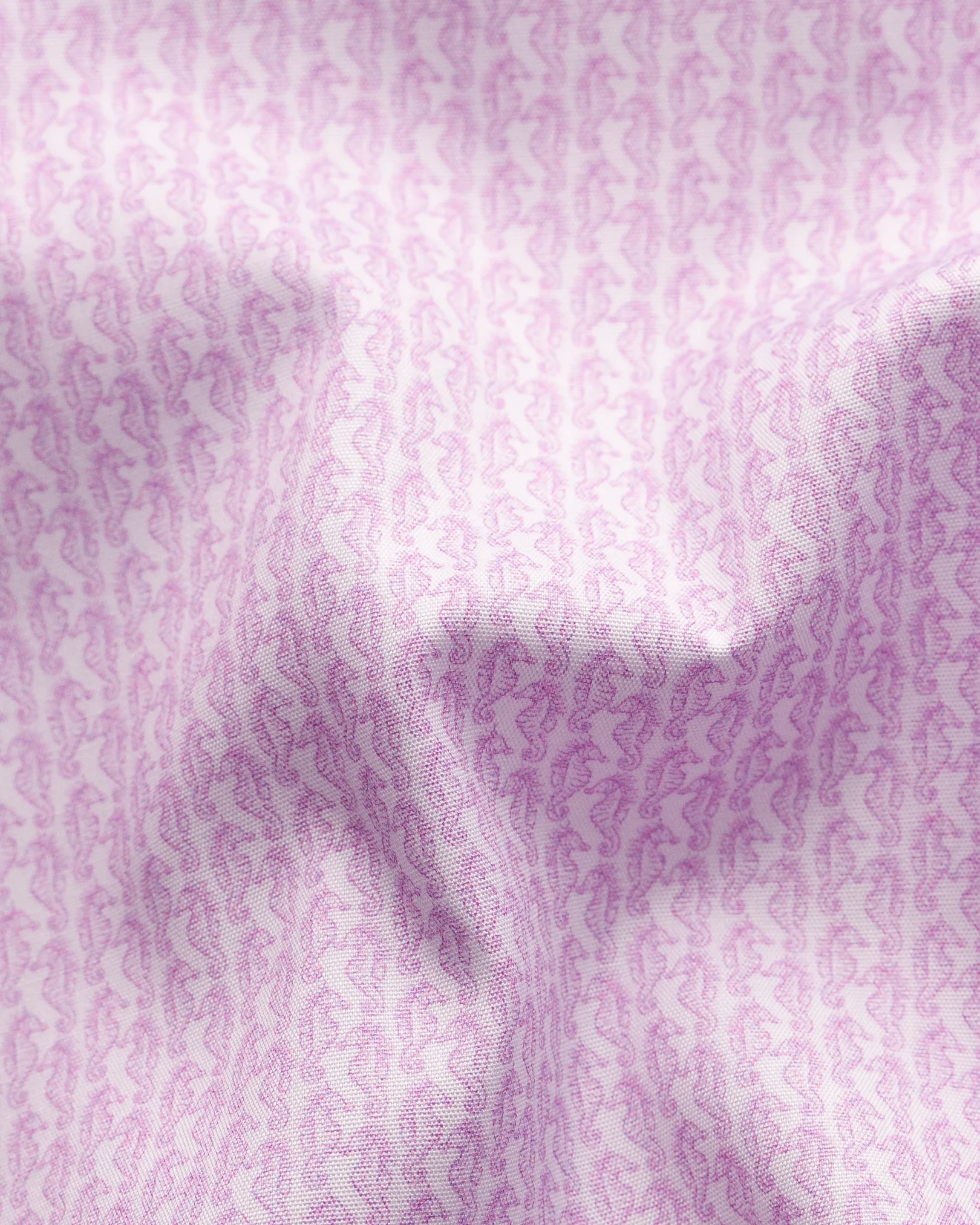 Eton - light purple seahorse print short sleeve