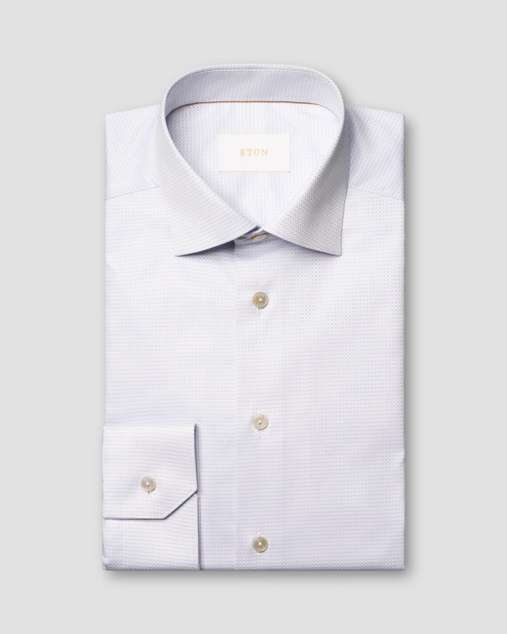 Eton - pink semi solid supima 120 shirt