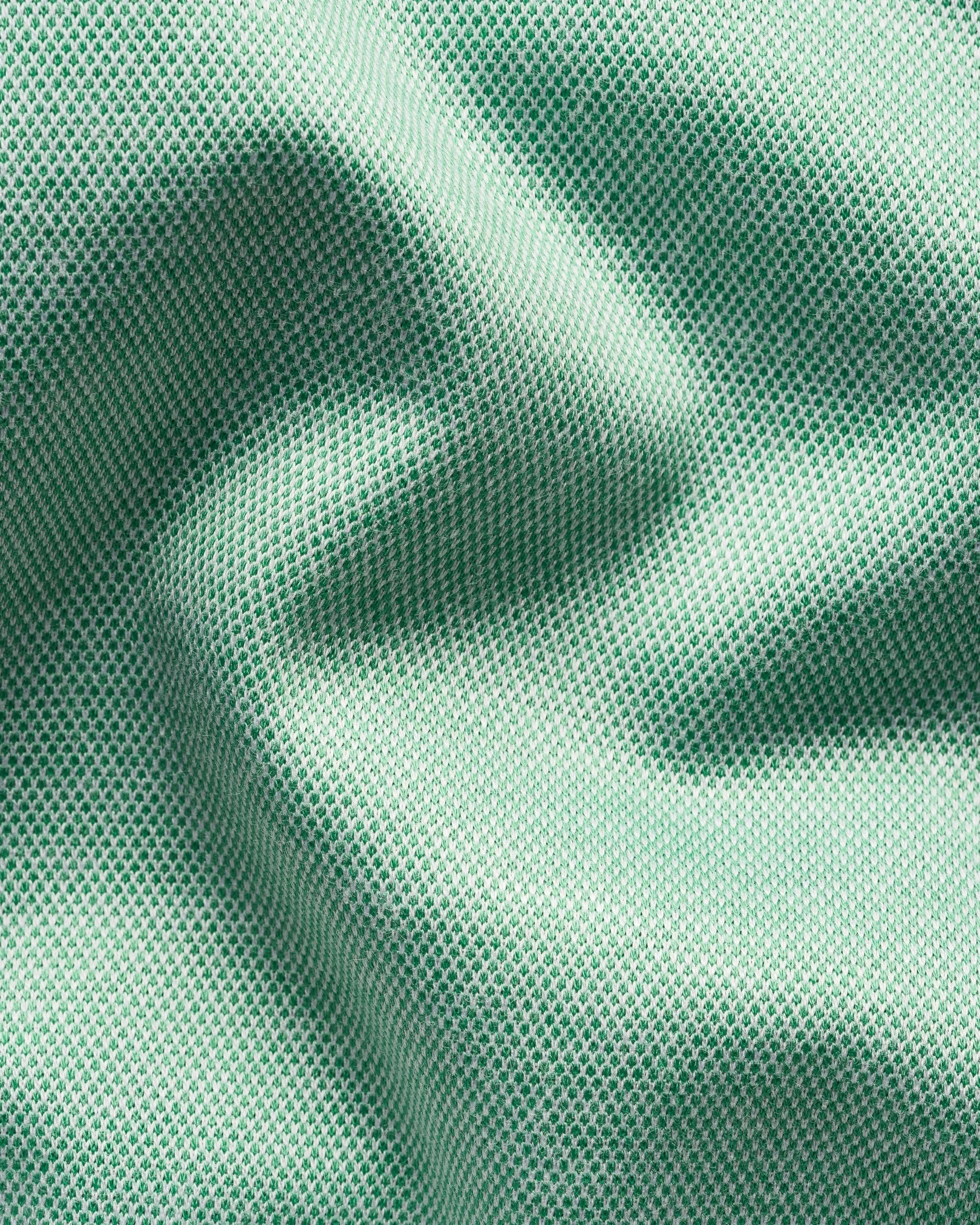 Eton - light green jacquard filo di scozia polo shirt